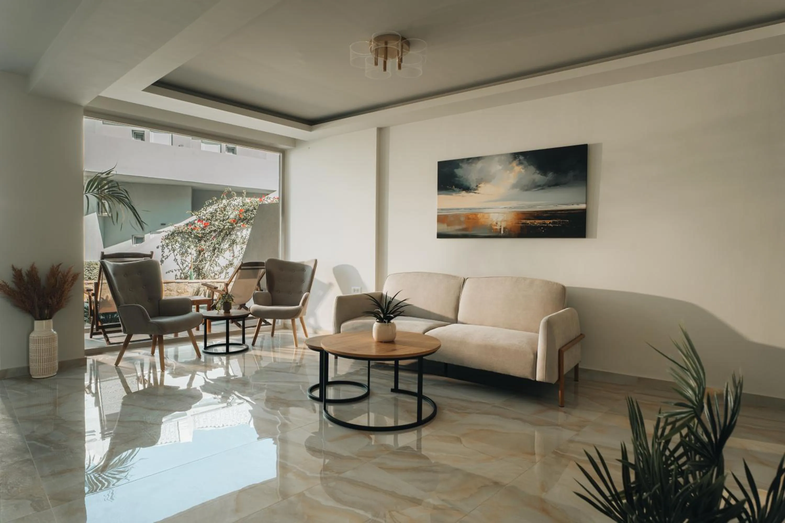 Seating area in Golden Coast Beachfront Resort