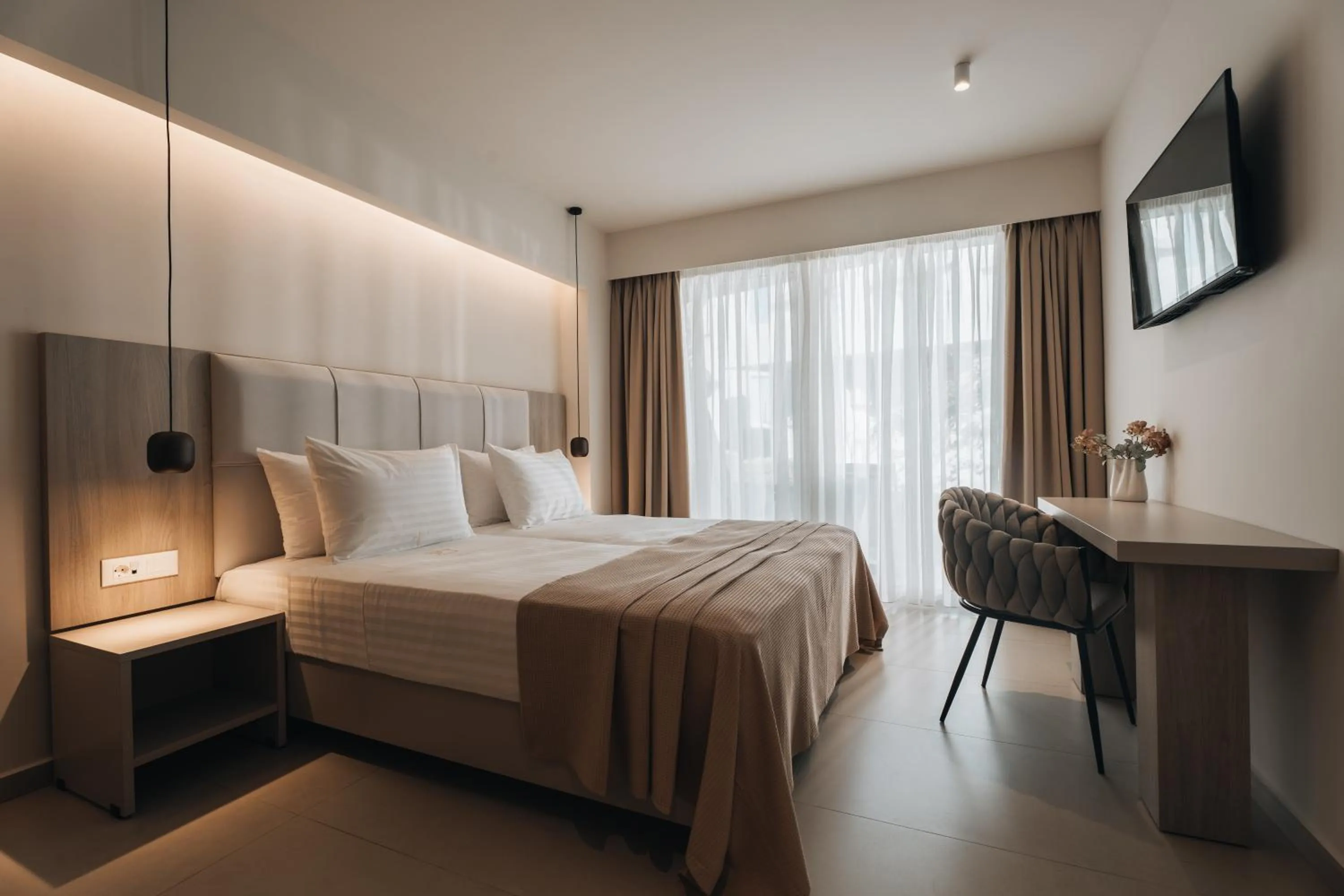 Bed in Golden Coast Beachfront Resort