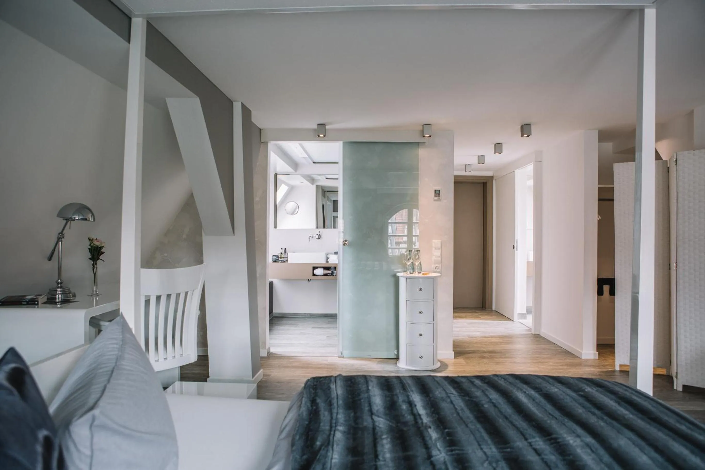 Photo of the whole room, Bed in Boutique Hotel Pfauen