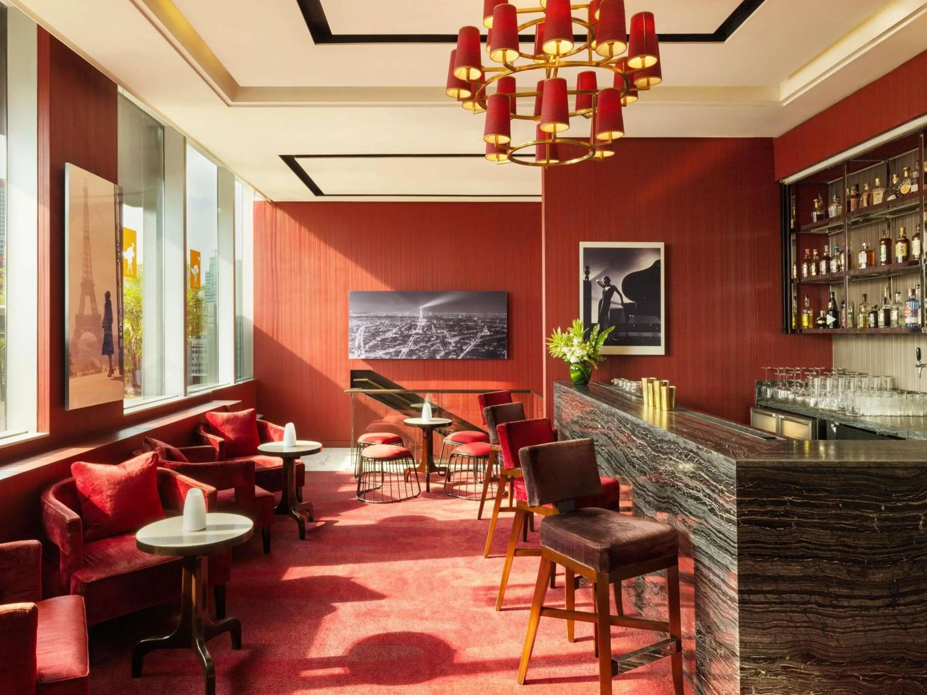 Lounge or bar in Fairmont Makati