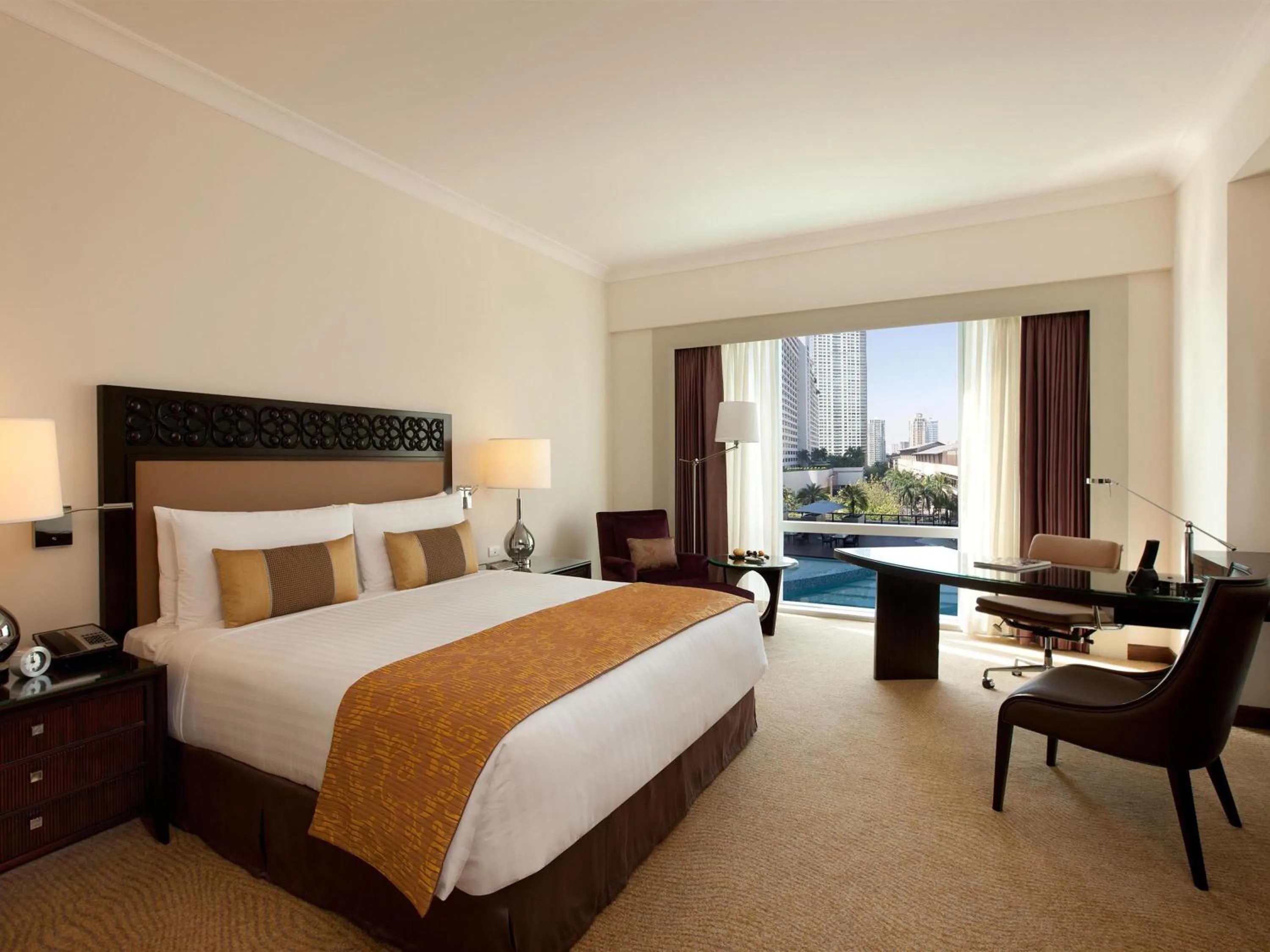 Bedroom, Bed in Fairmont Makati