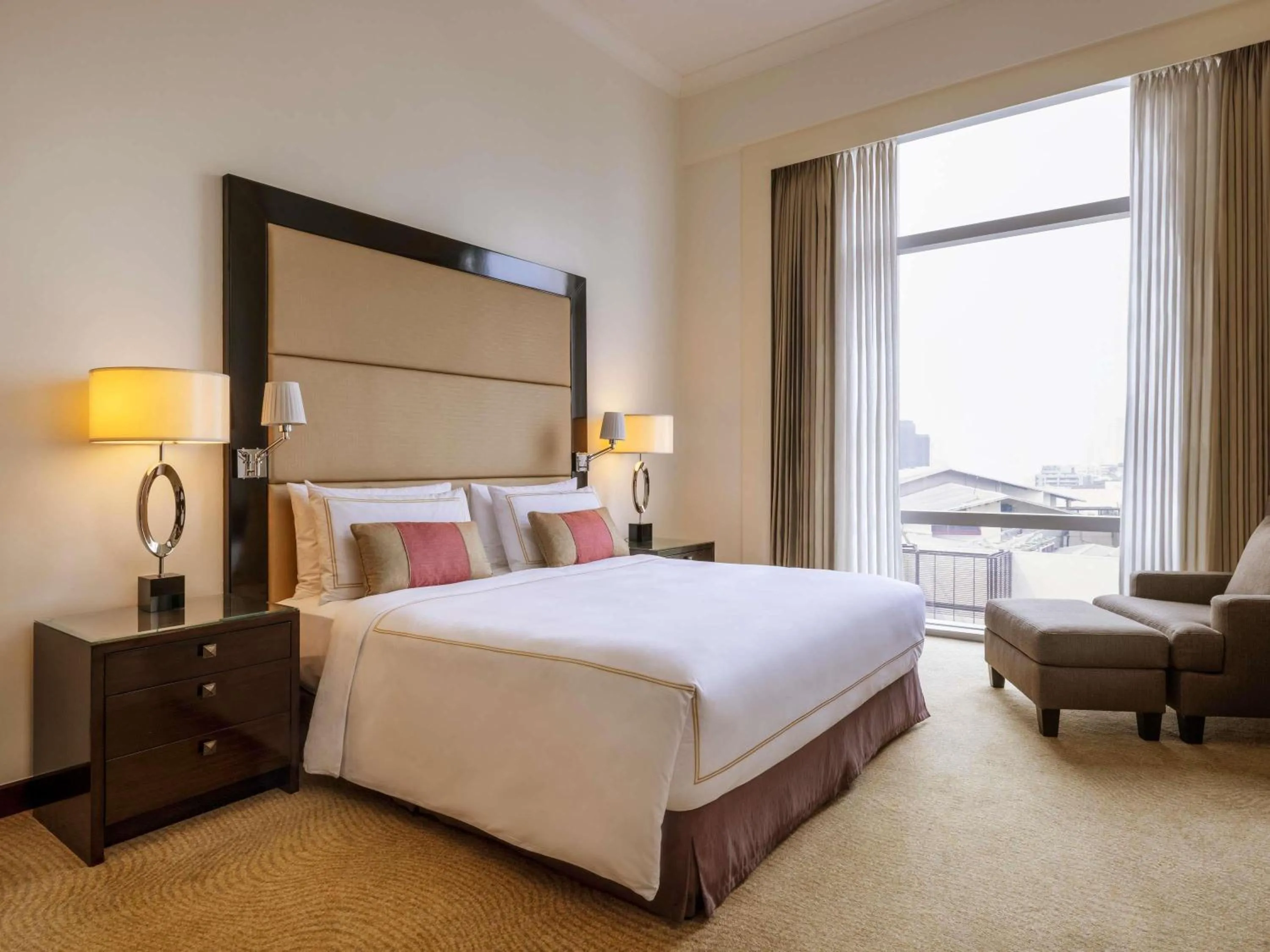 Bedroom, Bed in Fairmont Makati