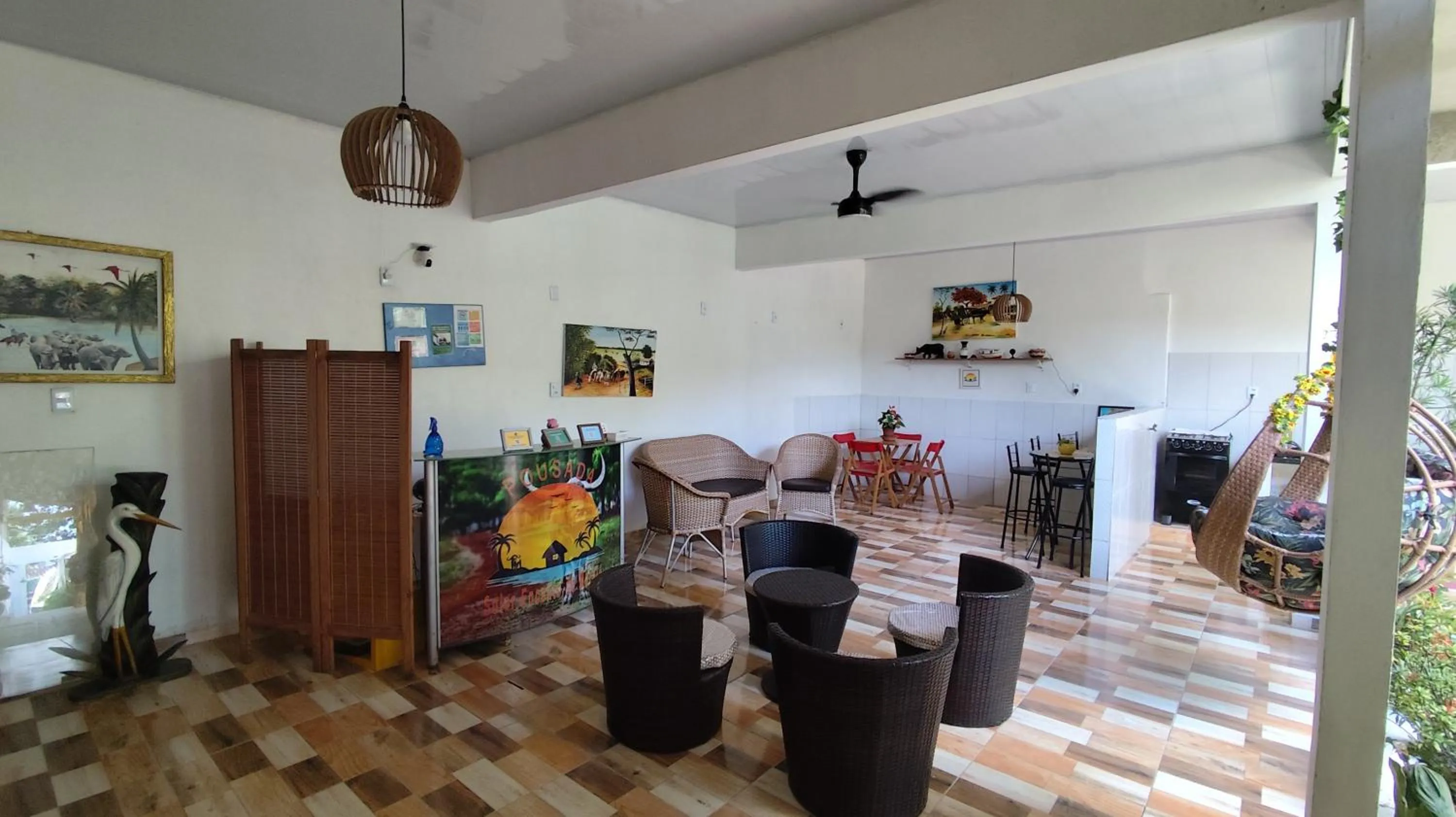 kitchen in Pousada Solar Encanto do Marajó