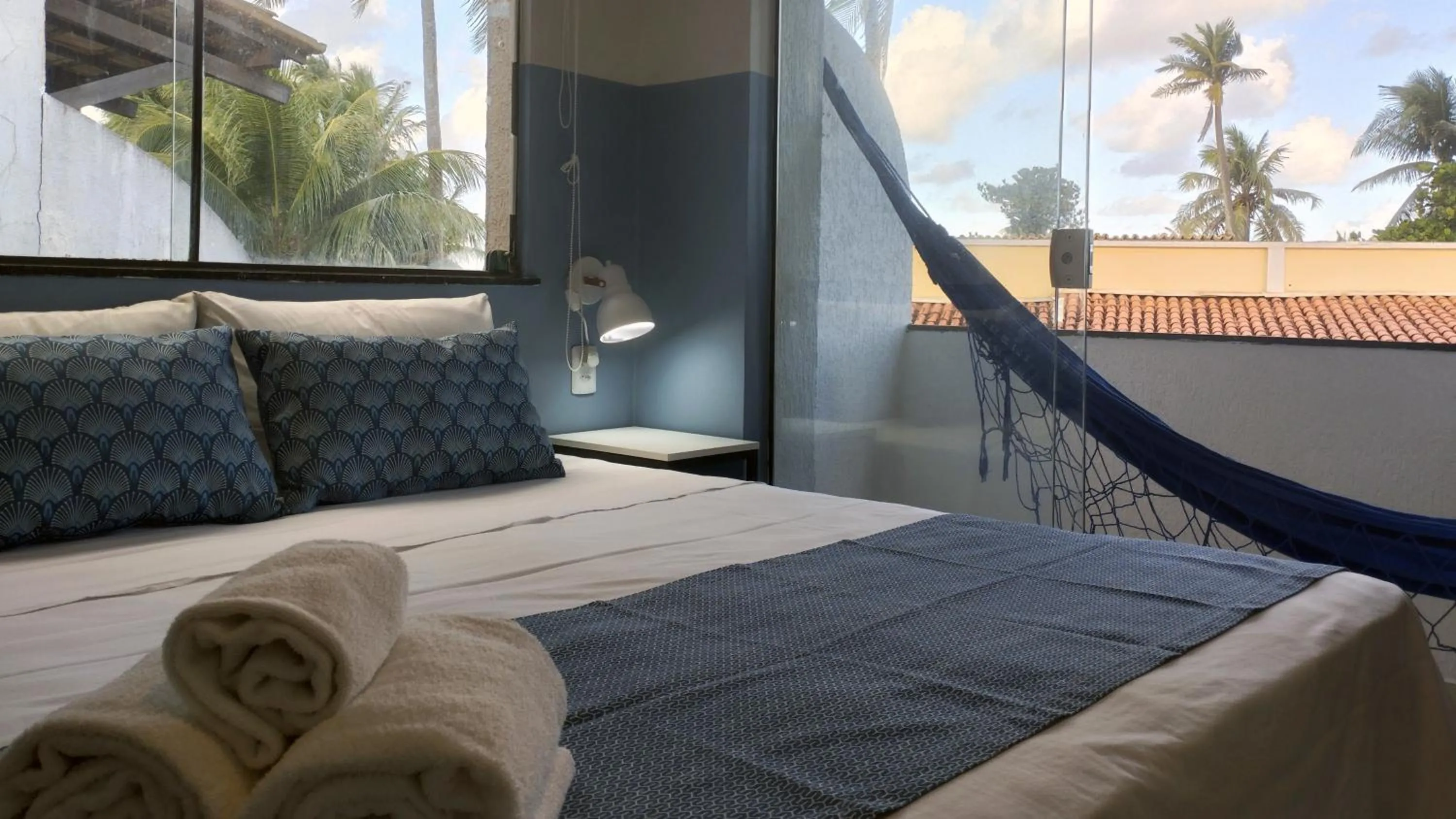 Bed in FAROL BEACH Suítes