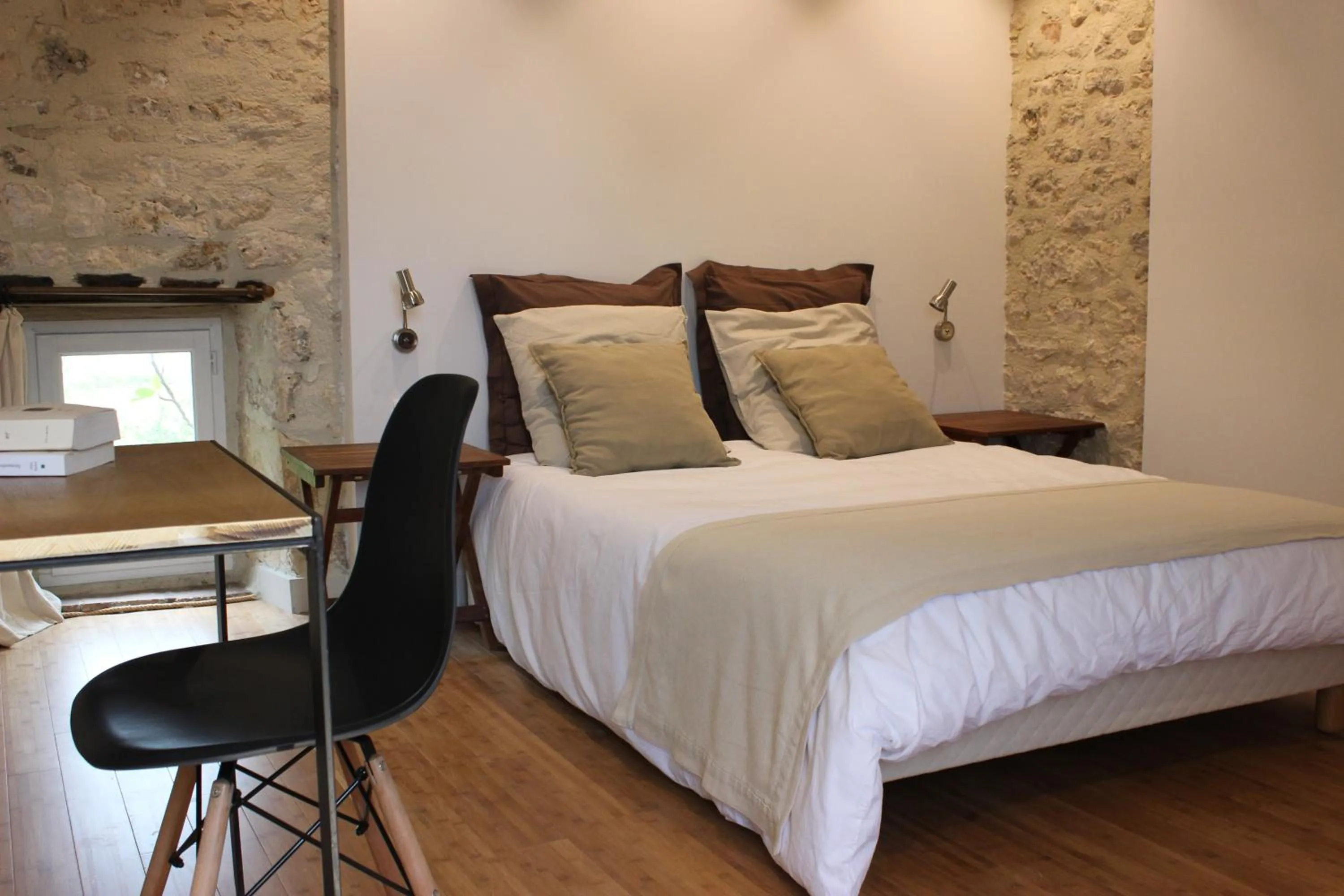 Bed in gîte le cayrols