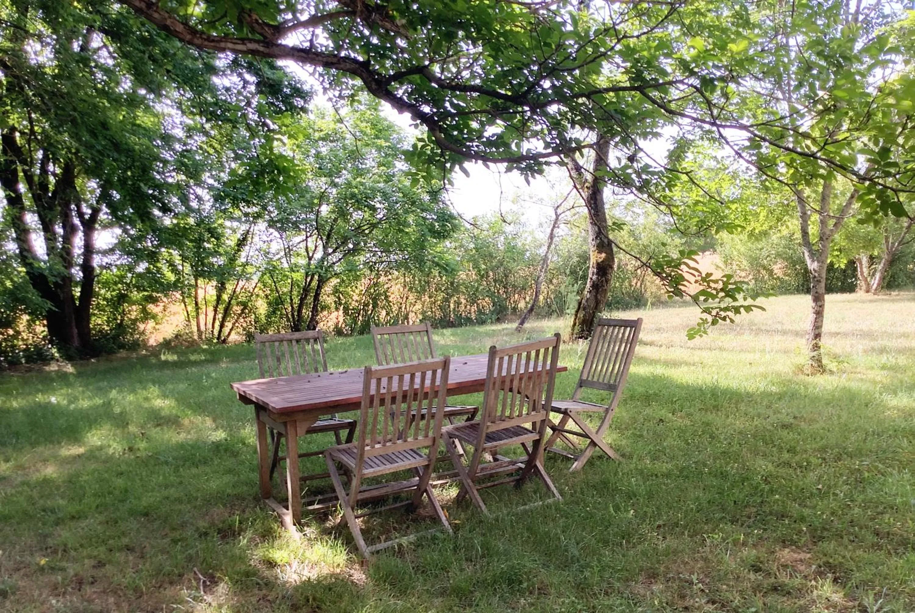 Garden in gîte le cayrols