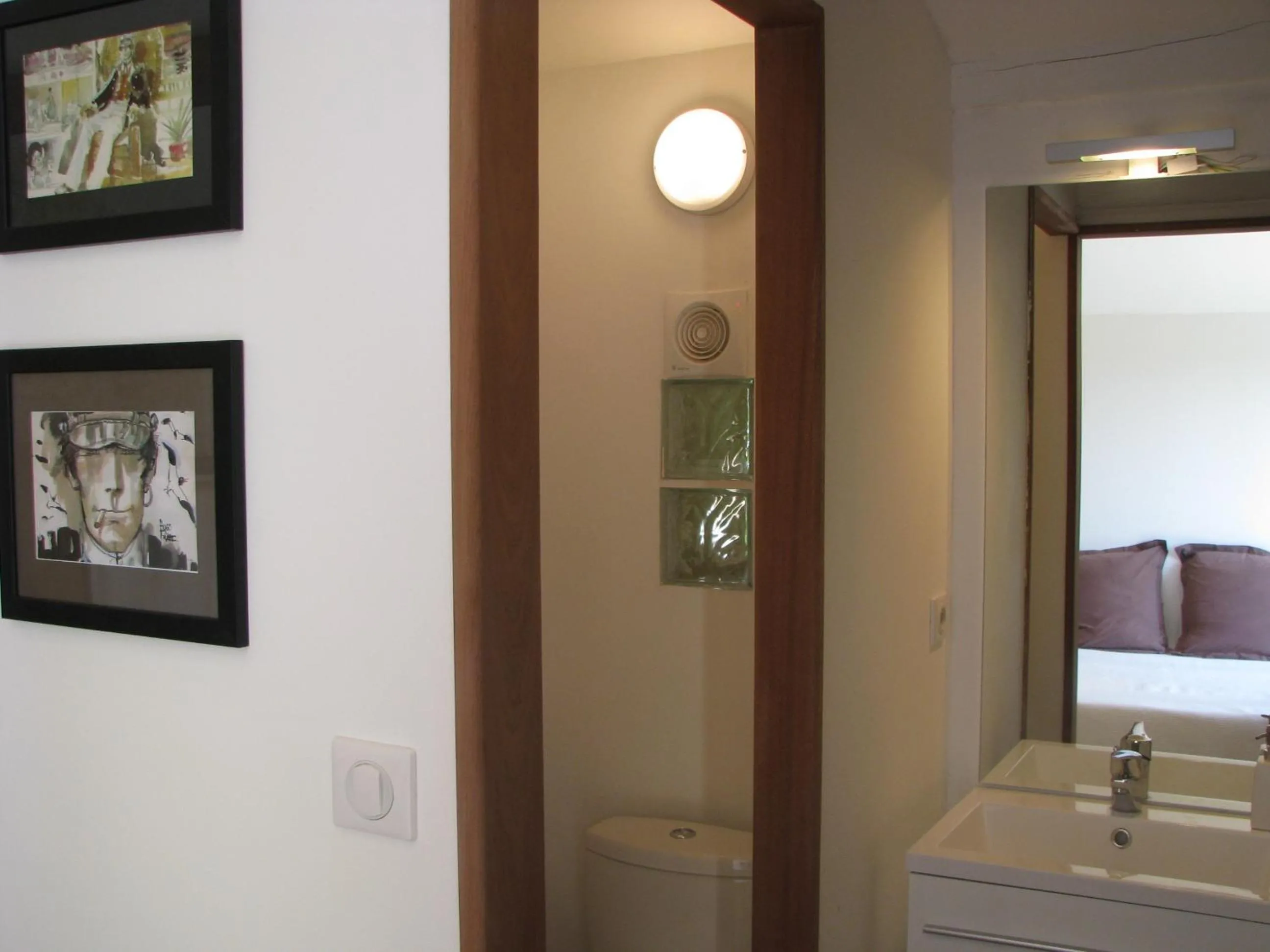 Bathroom in gîte le cayrols