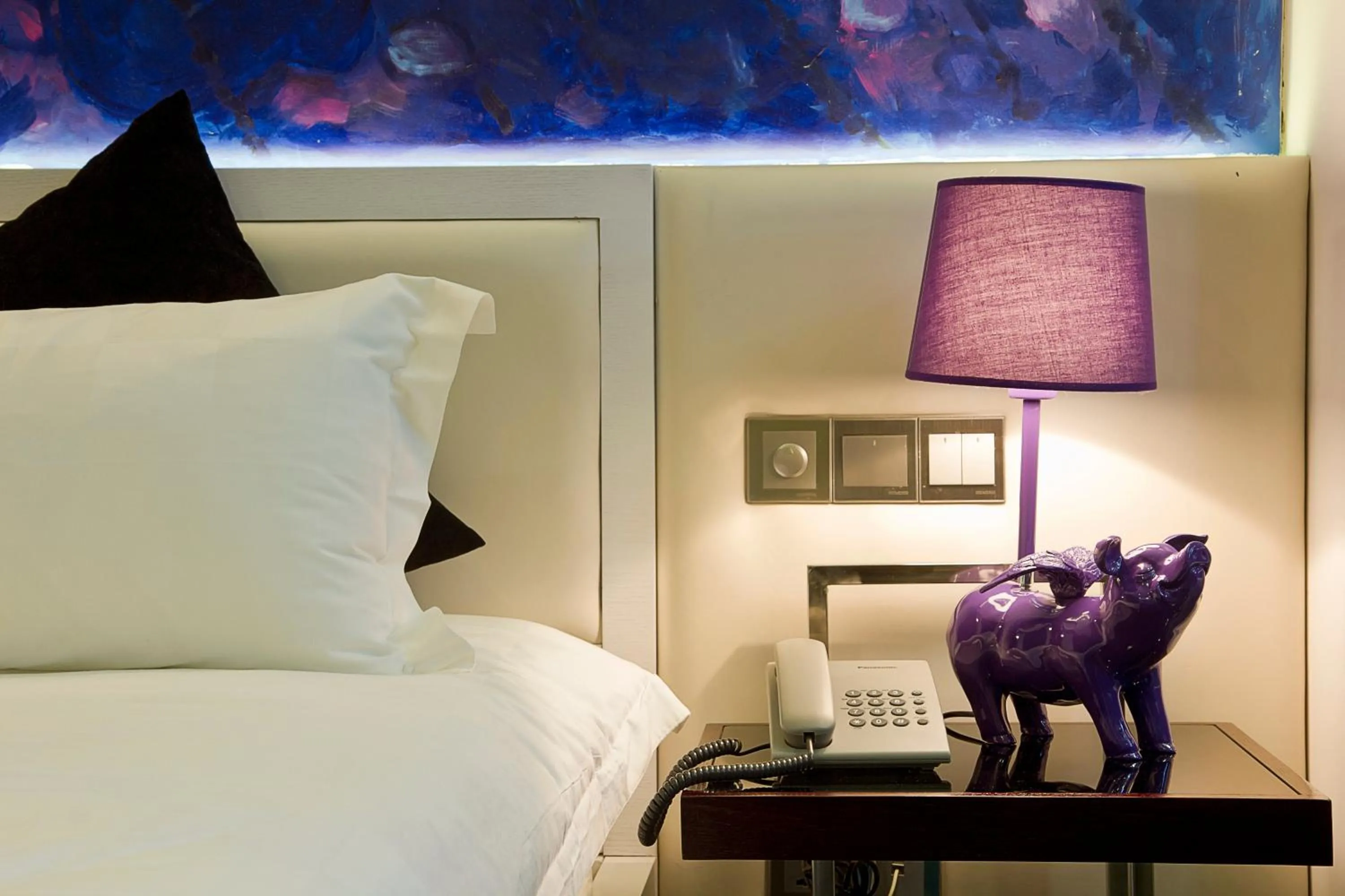 Decorative detail, Bed in Signature Boutique Hotel