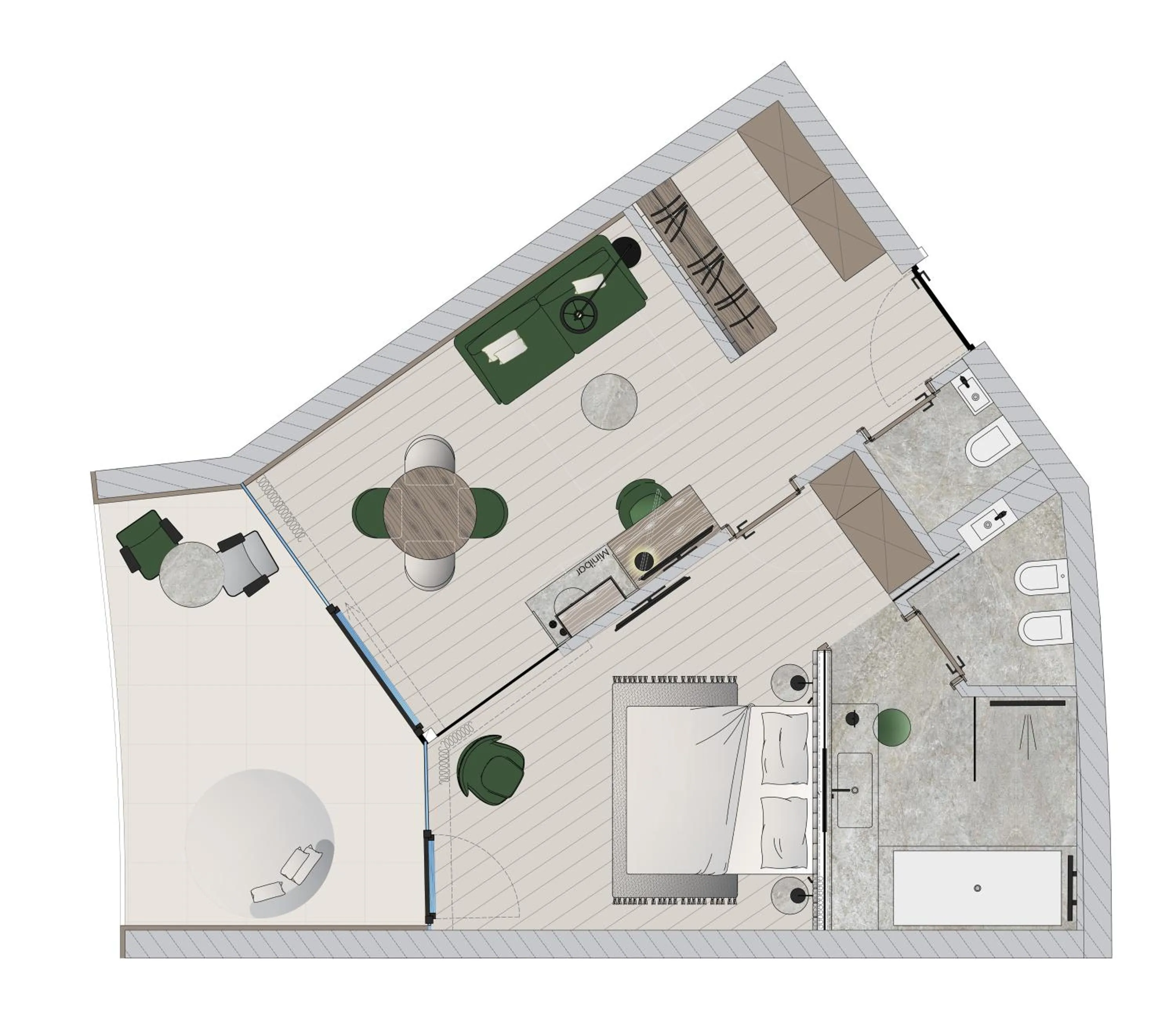 Floor plan in Cendevaves Alpine Silence