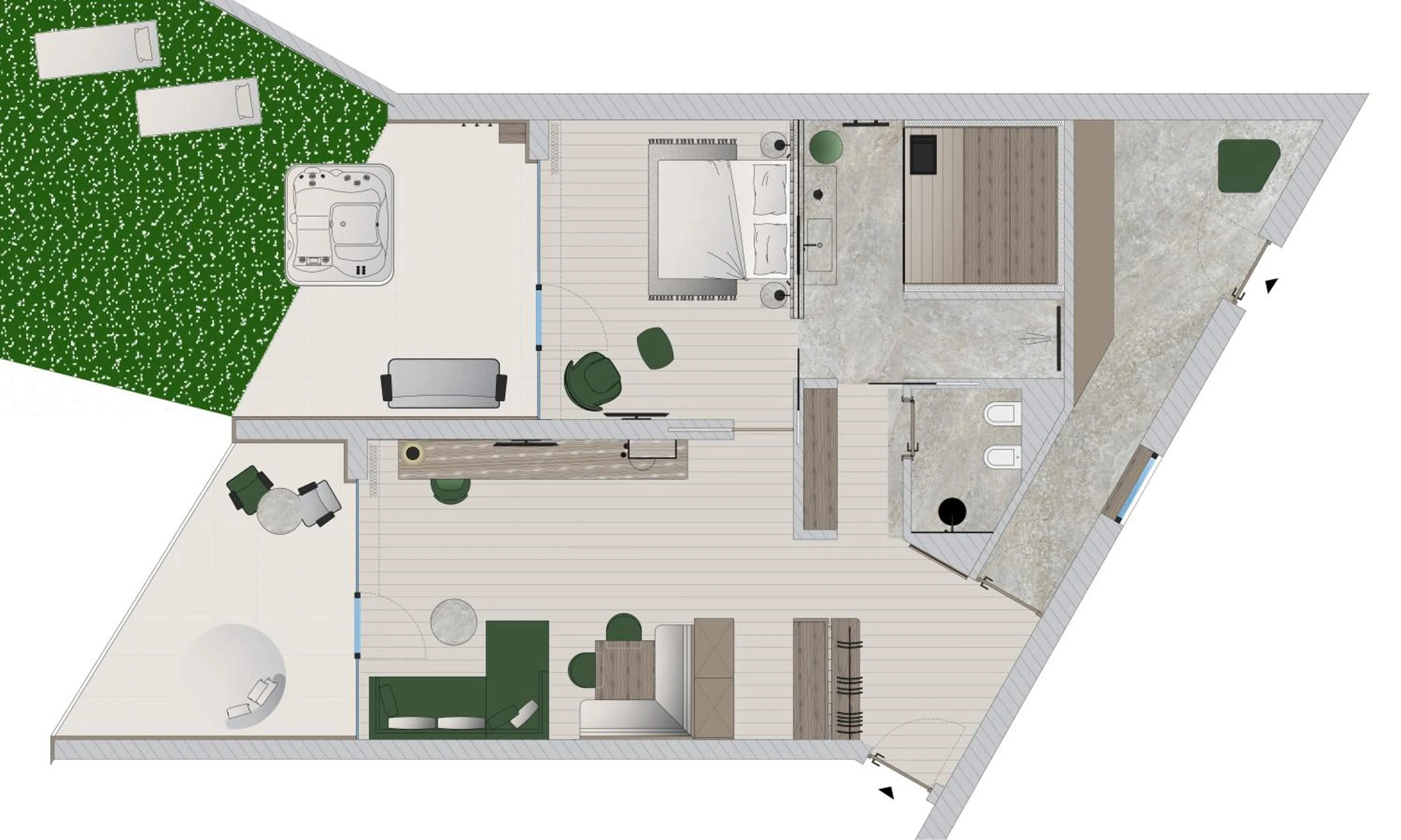 Floor plan in Cendevaves Alpine Silence