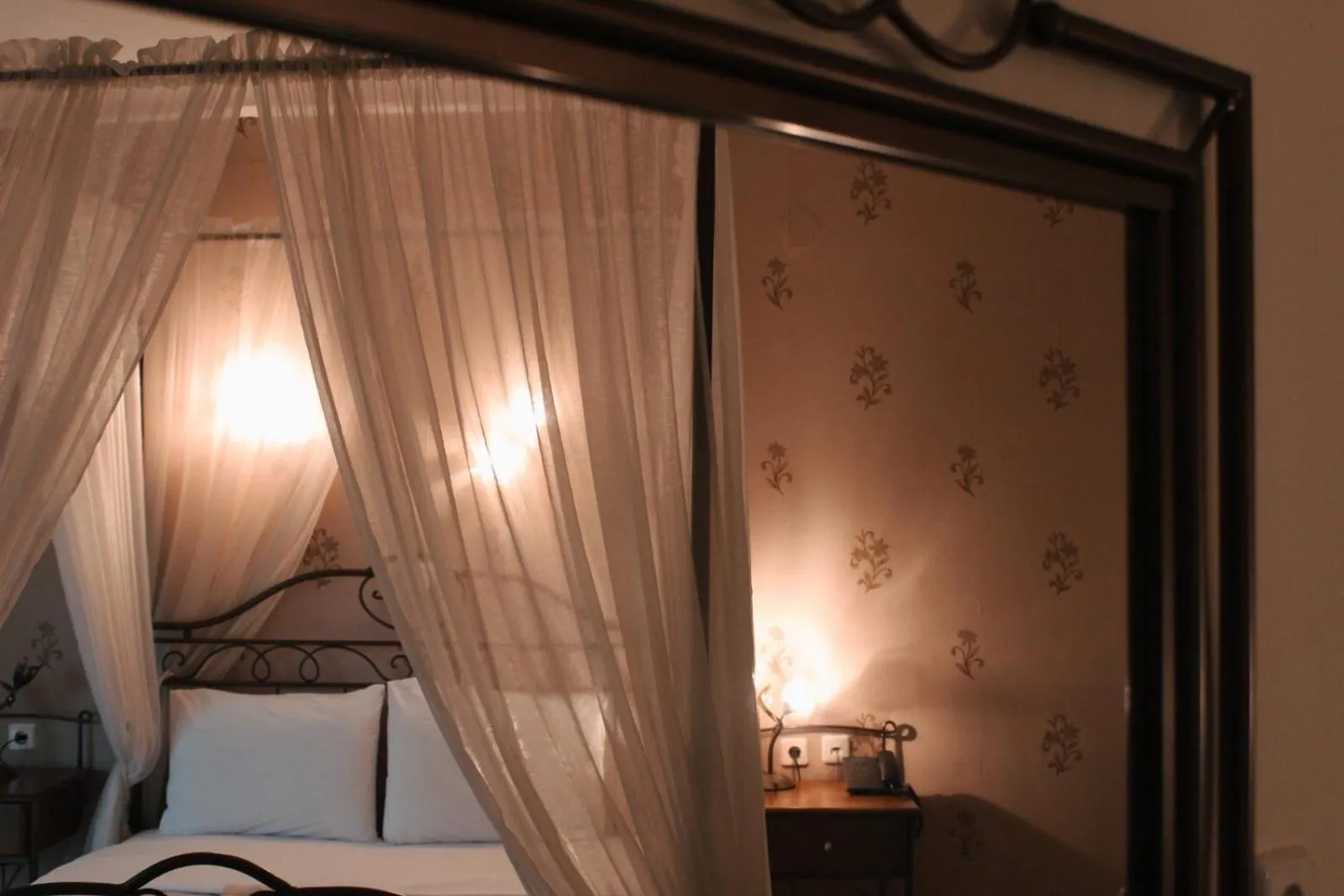 Bed in Enastron Hotel