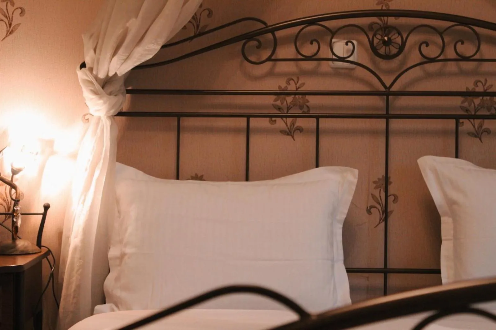 Bed in Enastron Hotel