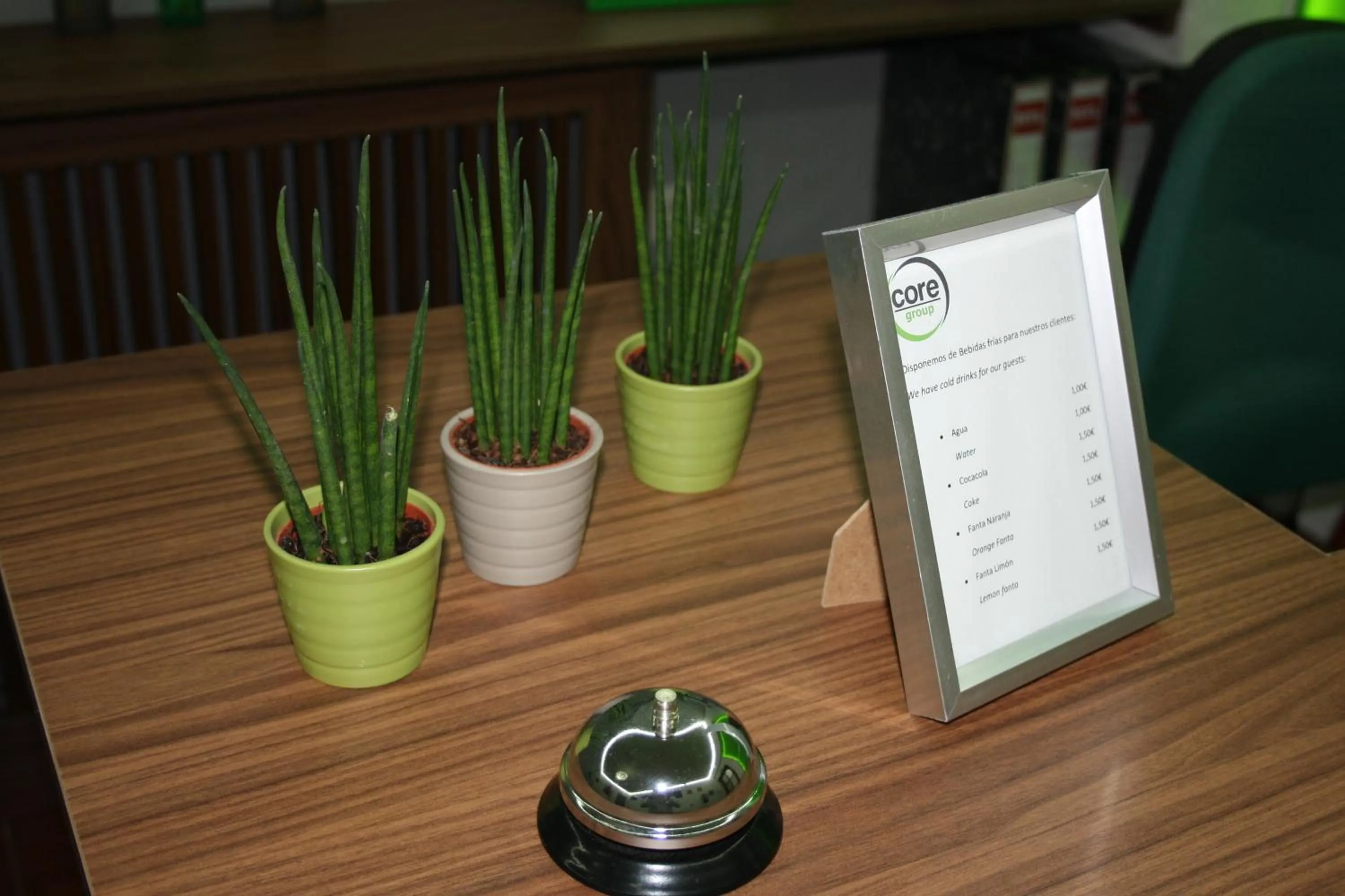 Decorative detail in Hostal La Estación