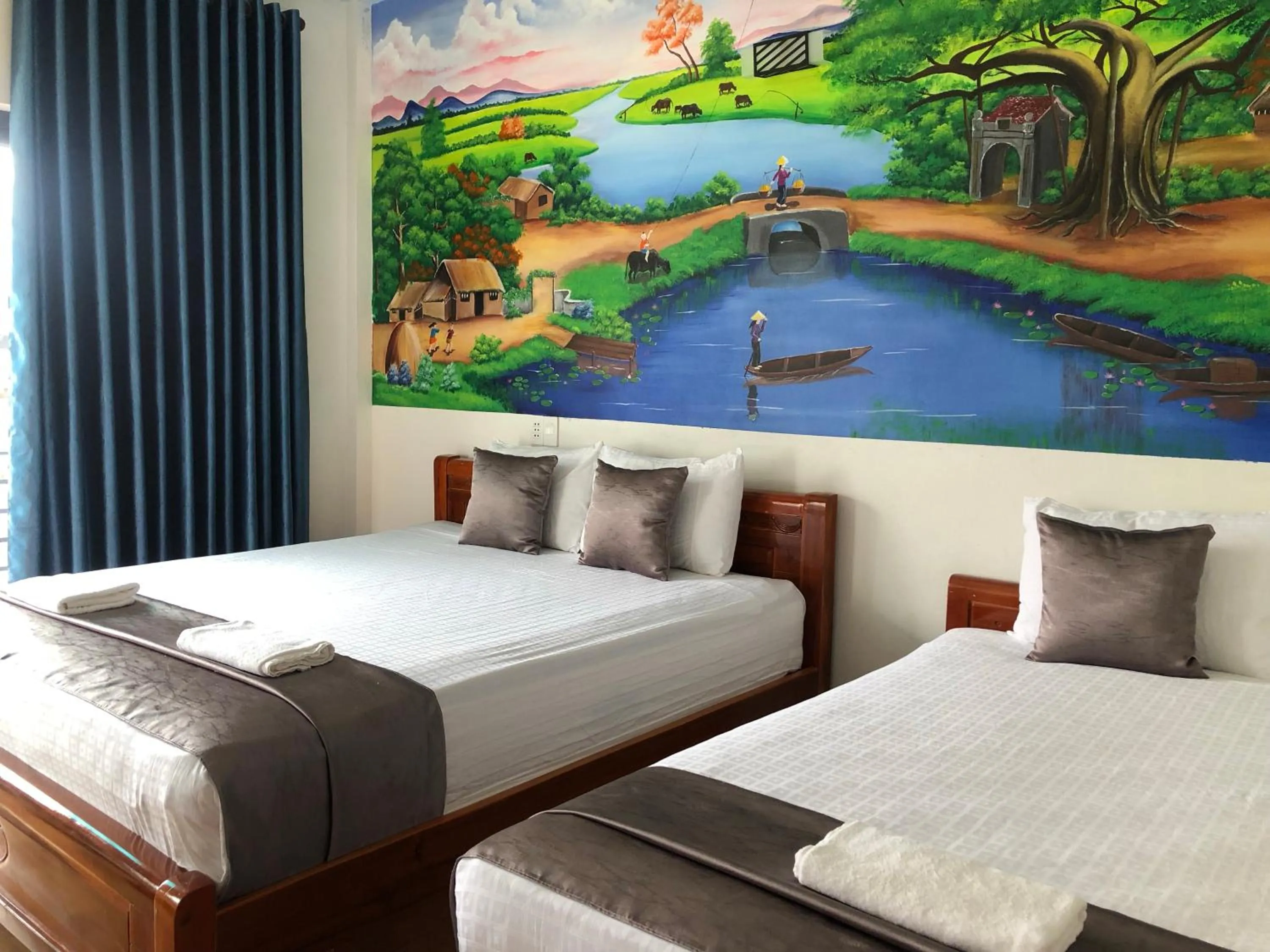 Bathroom, Bed in Palafita Bungalow