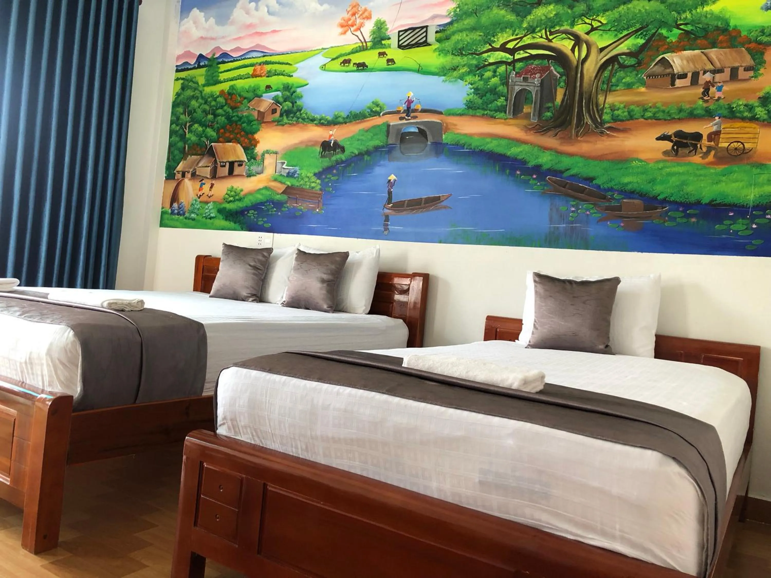 Bathroom, Bed in Palafita Bungalow