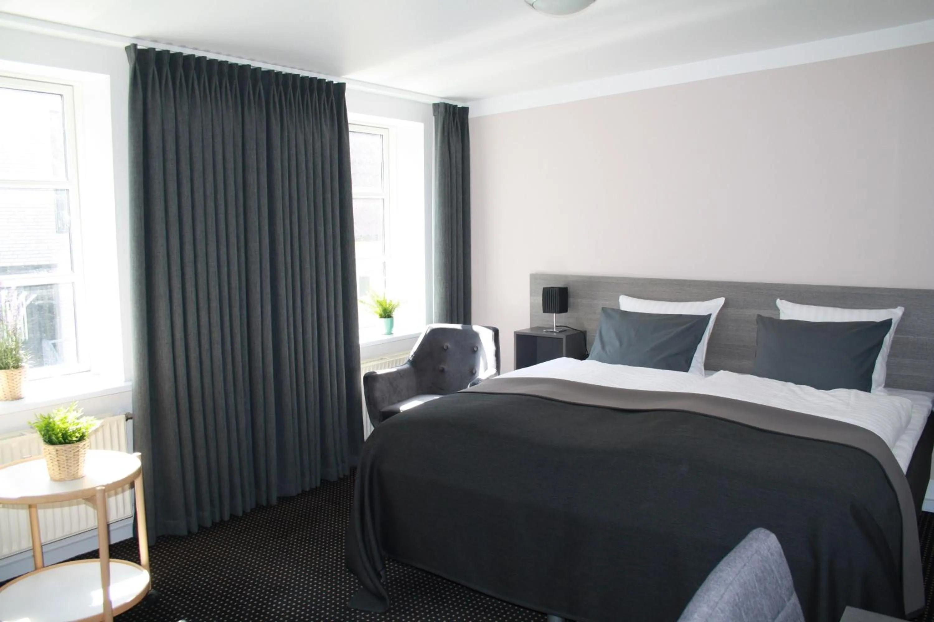 Bed in Hotel Aarhus City Apartments