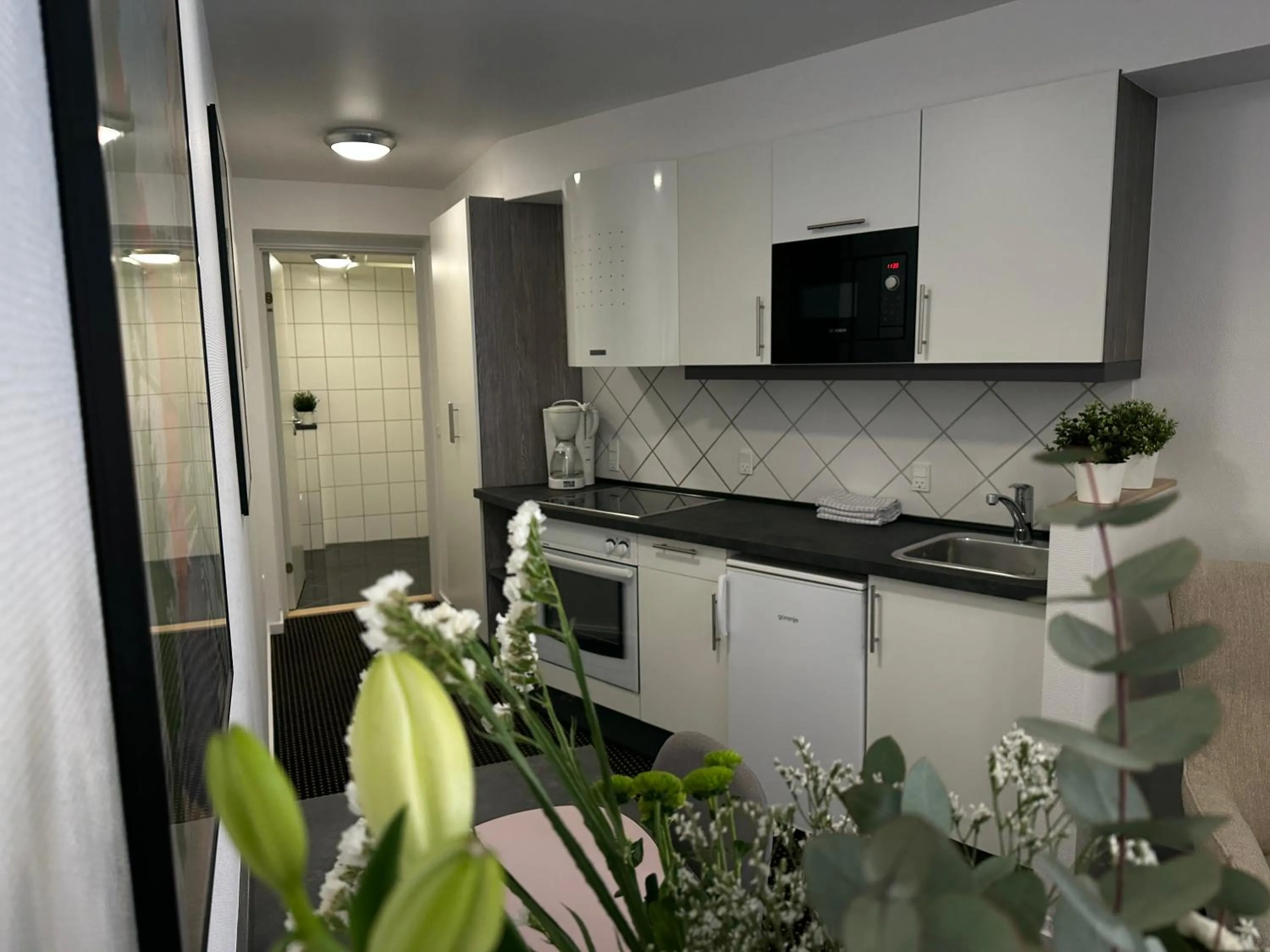Kitchen or kitchenette in Hotel Aarhus City Apartments