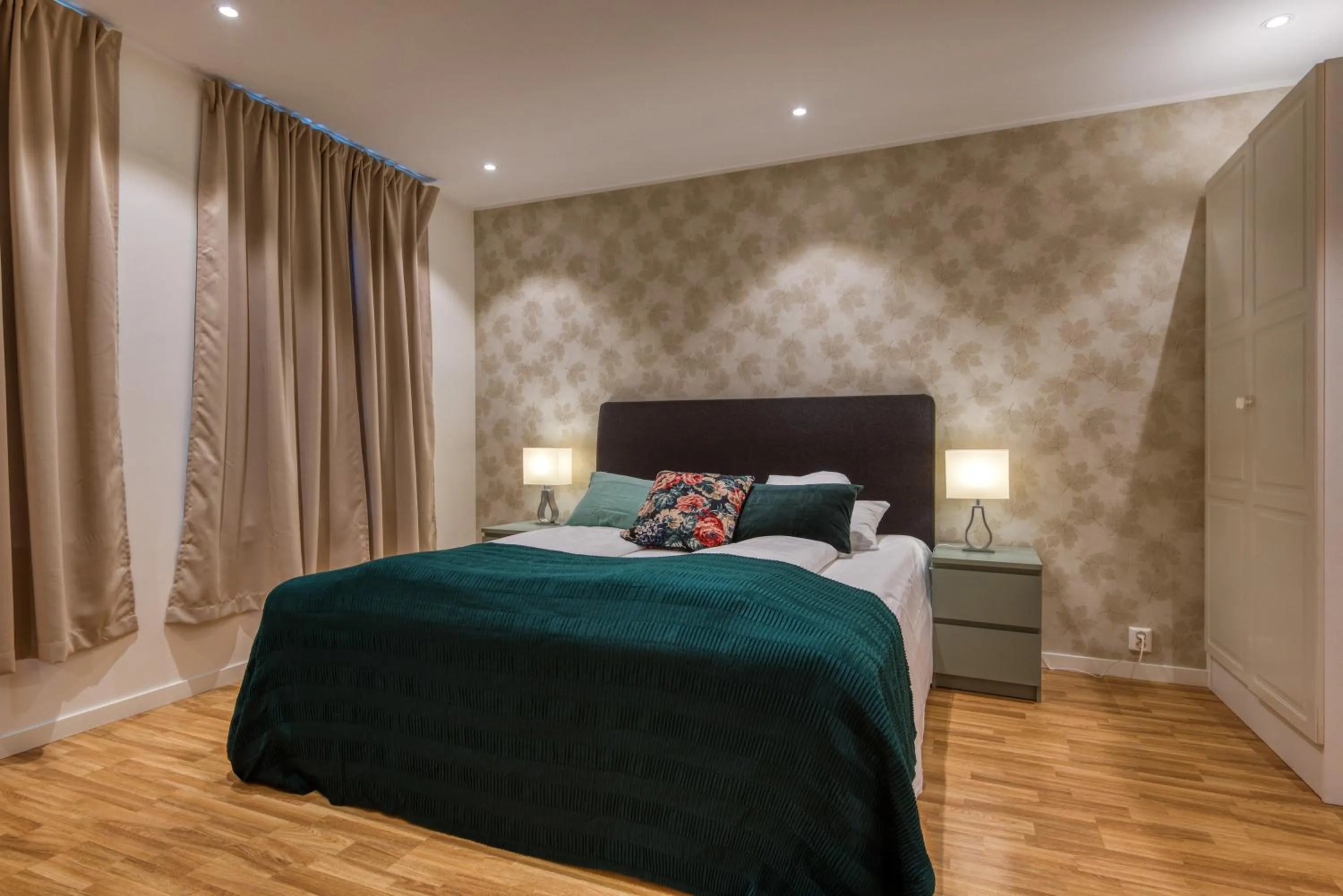Bed in Trondheim Leilighetshotel