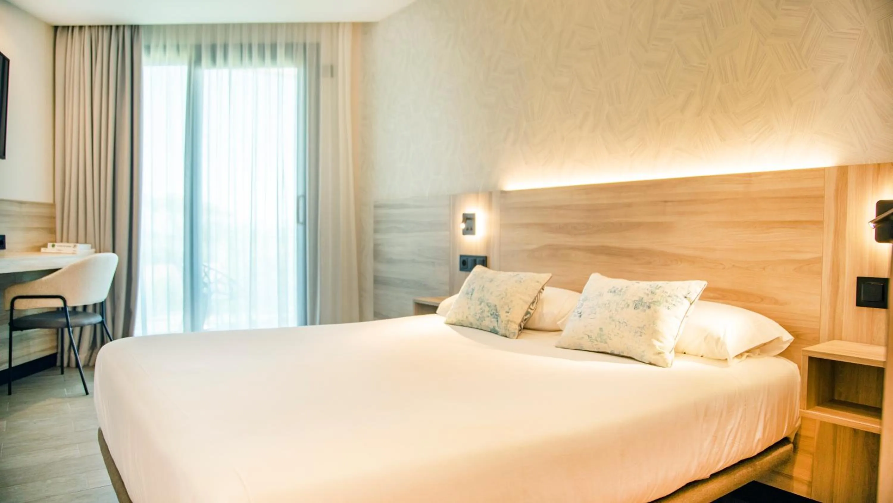 Bed in Hotel Delfin Azul