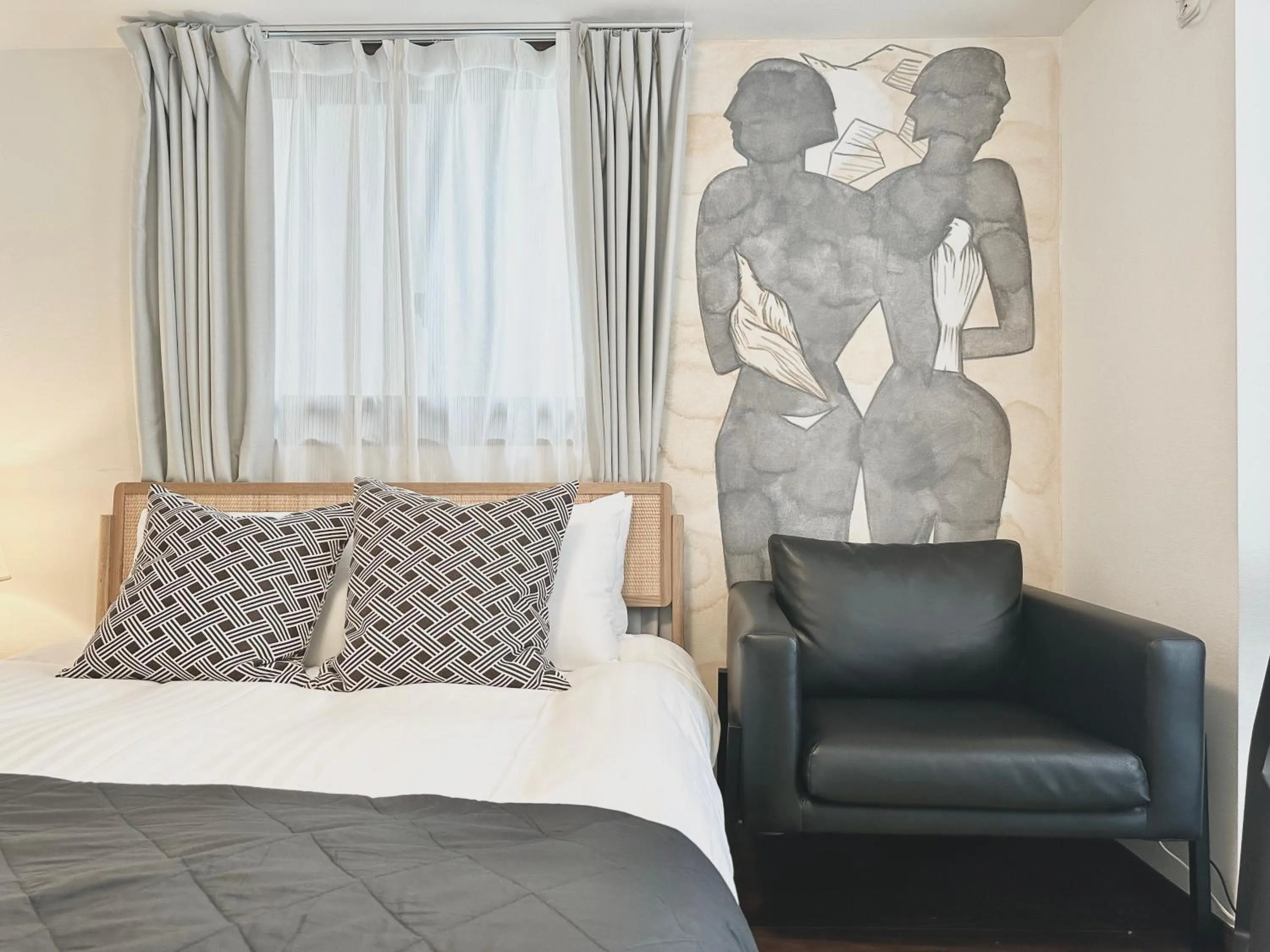 Photo of the whole room, Bed in LANG Hotel GINZA 1K