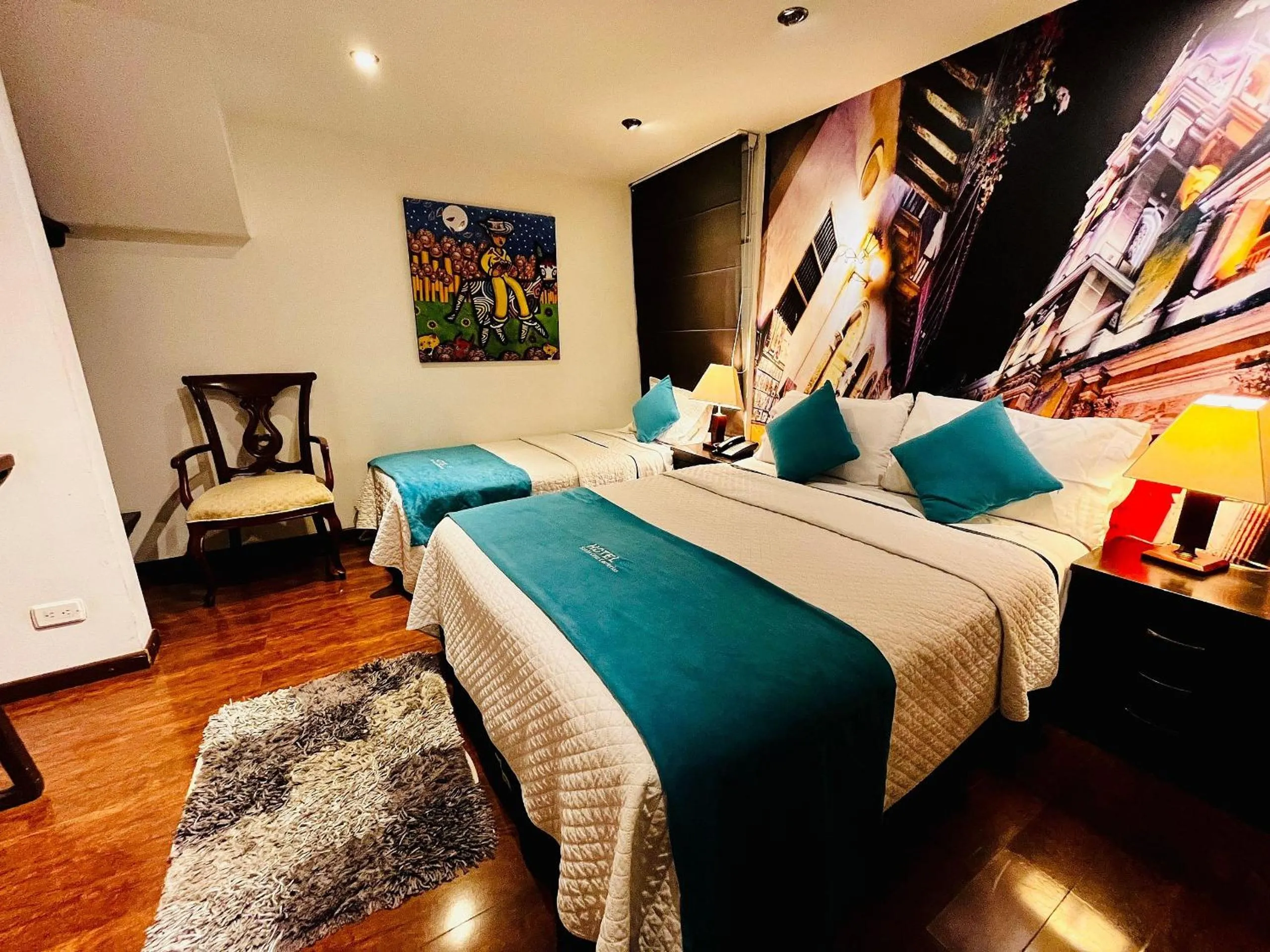 Bedroom, Bed in Hotel Santa Cruz Bogotá