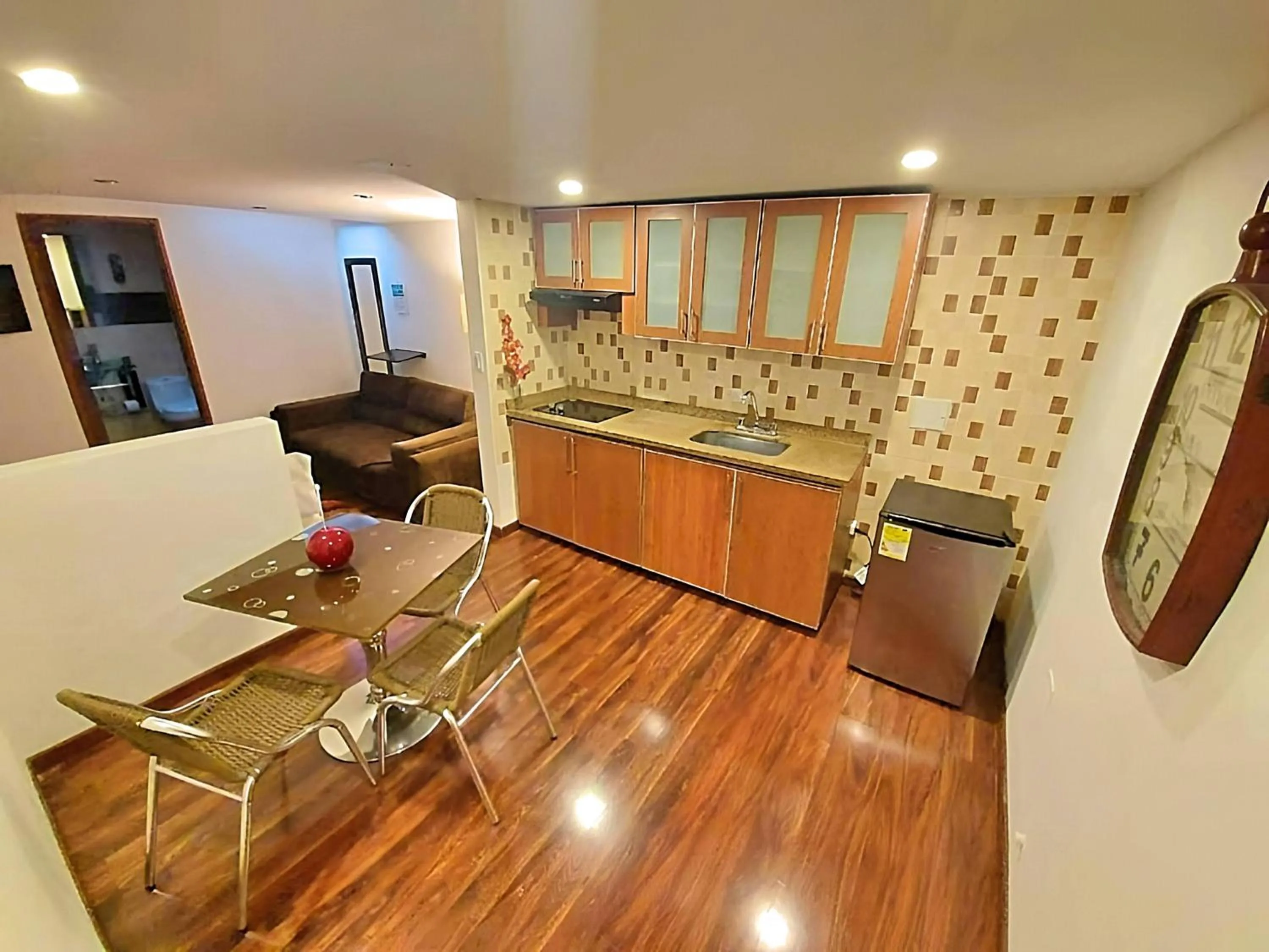 Kitchen or kitchenette in Hotel Santa Cruz Bogotá