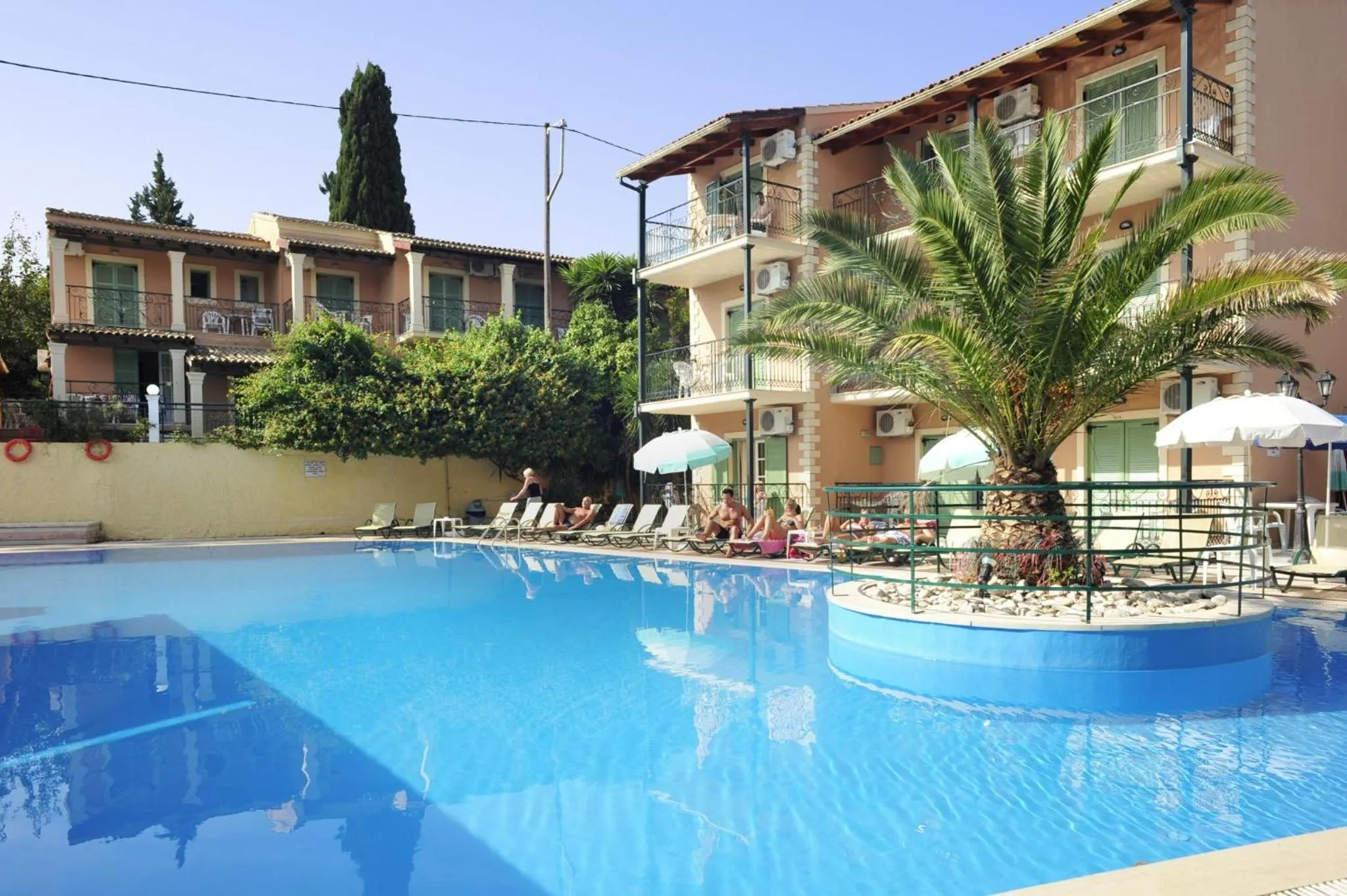 Pool view in Philippos Hotel