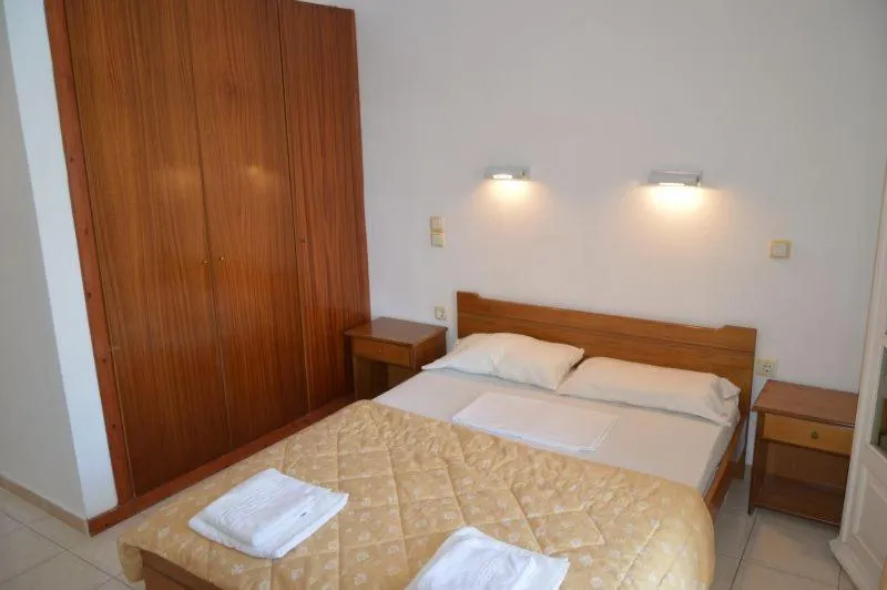 Bed in Philippos Hotel