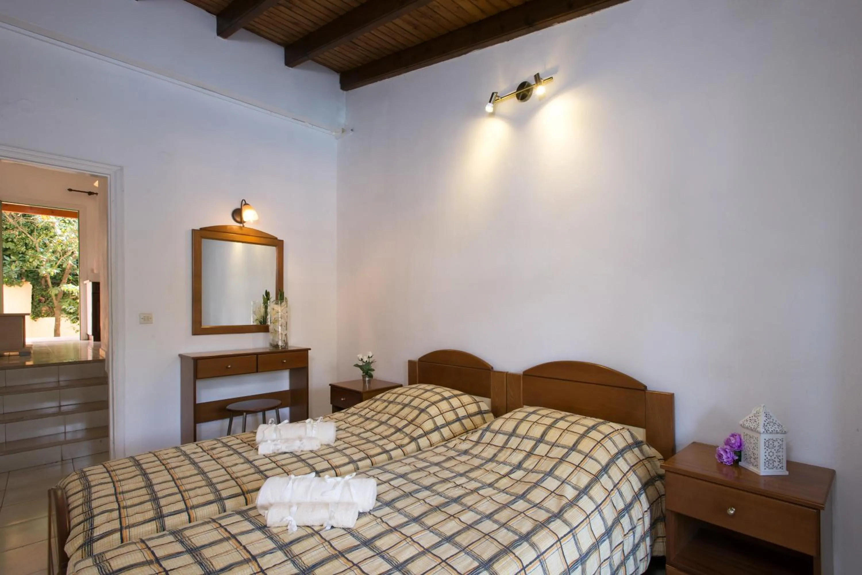 Bed in Philippos Hotel