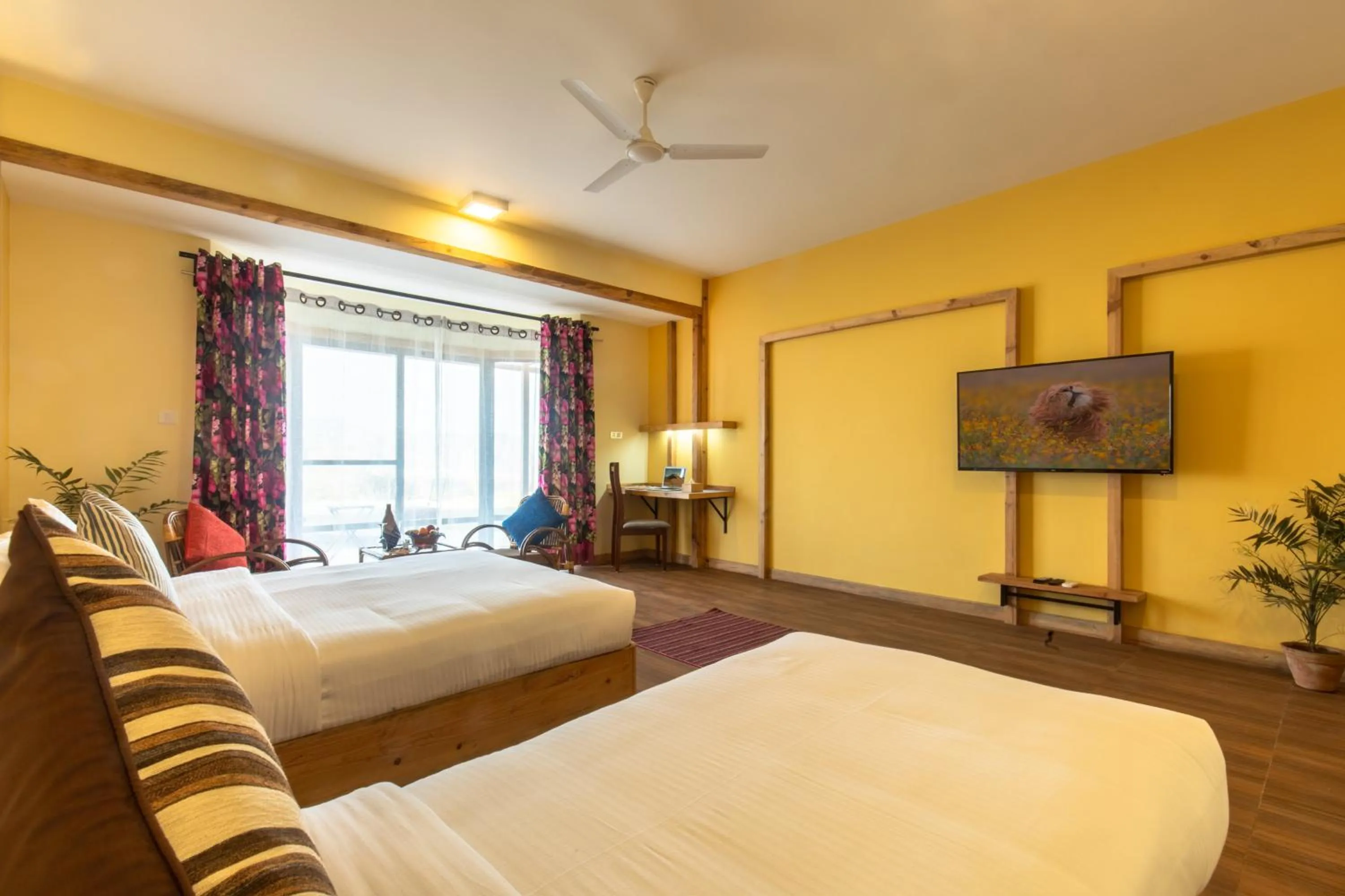 Bed in Sunshine Resort Pokhara - Your Private Paradise