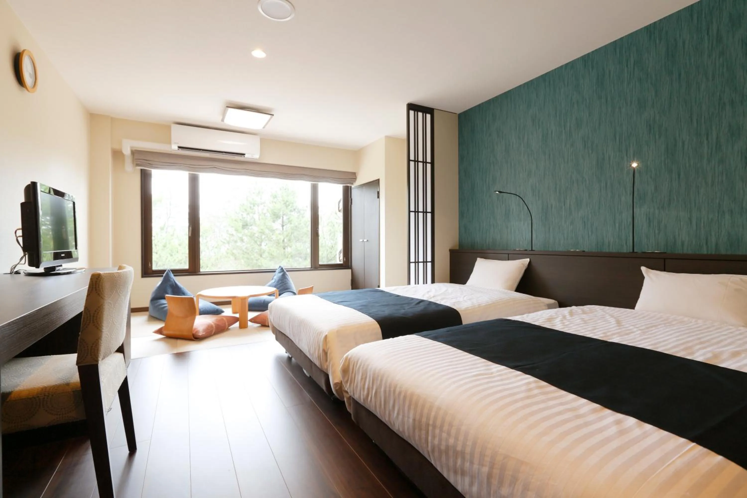 Bed in Kyukamura Noto-Chirihama