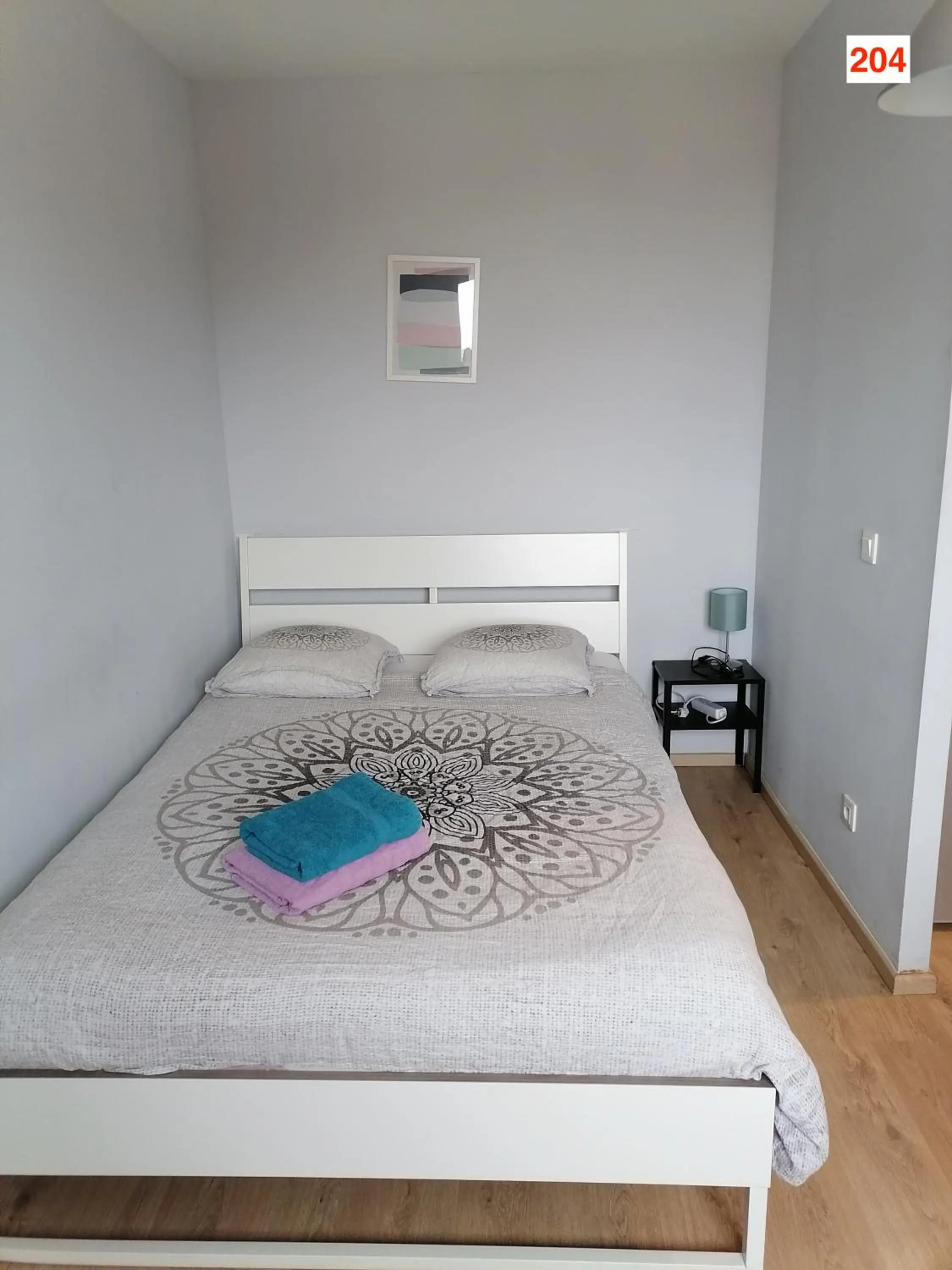 Bedroom, Bed in Immoappart