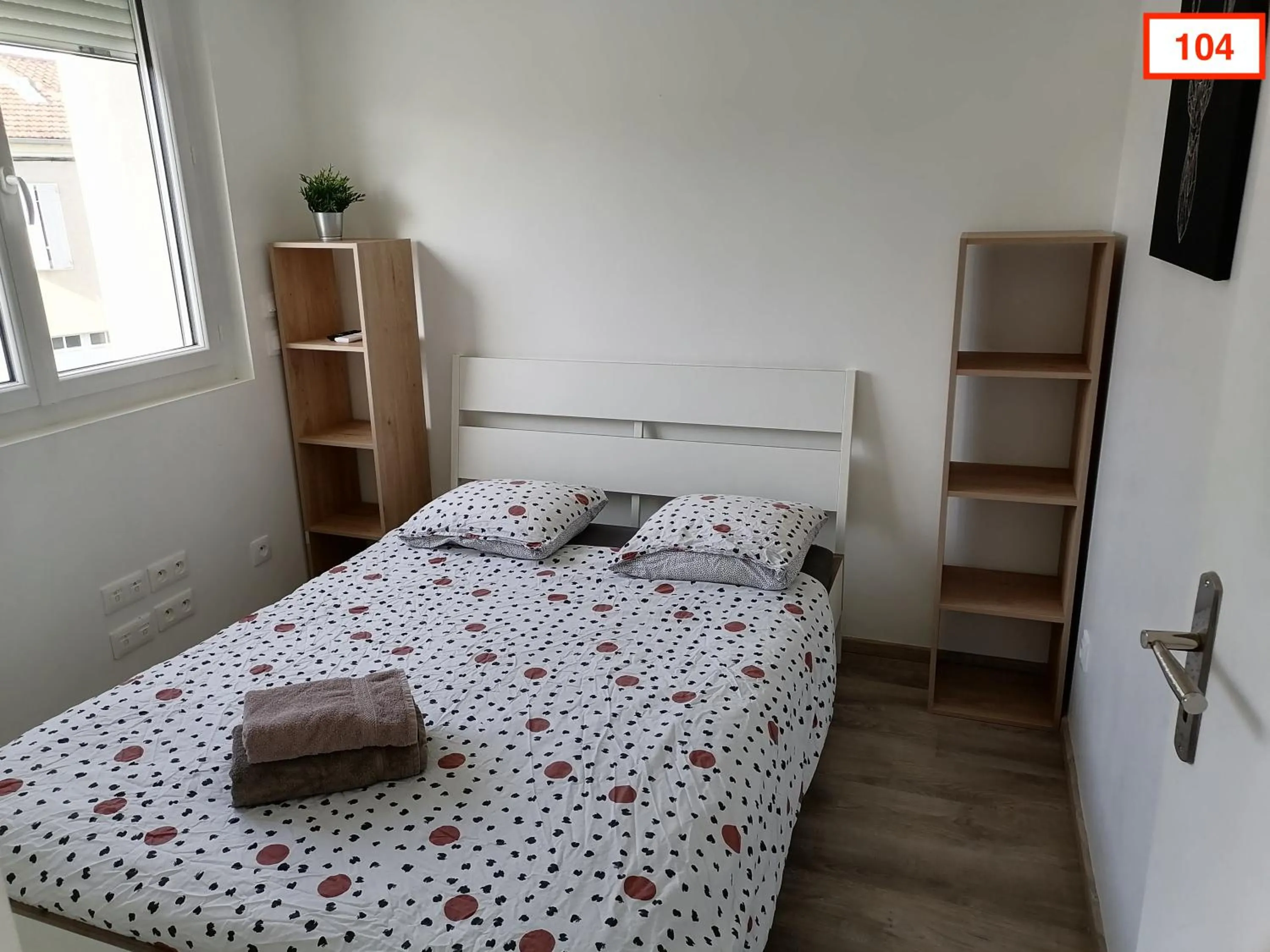 Bedroom, Bed in Immoappart