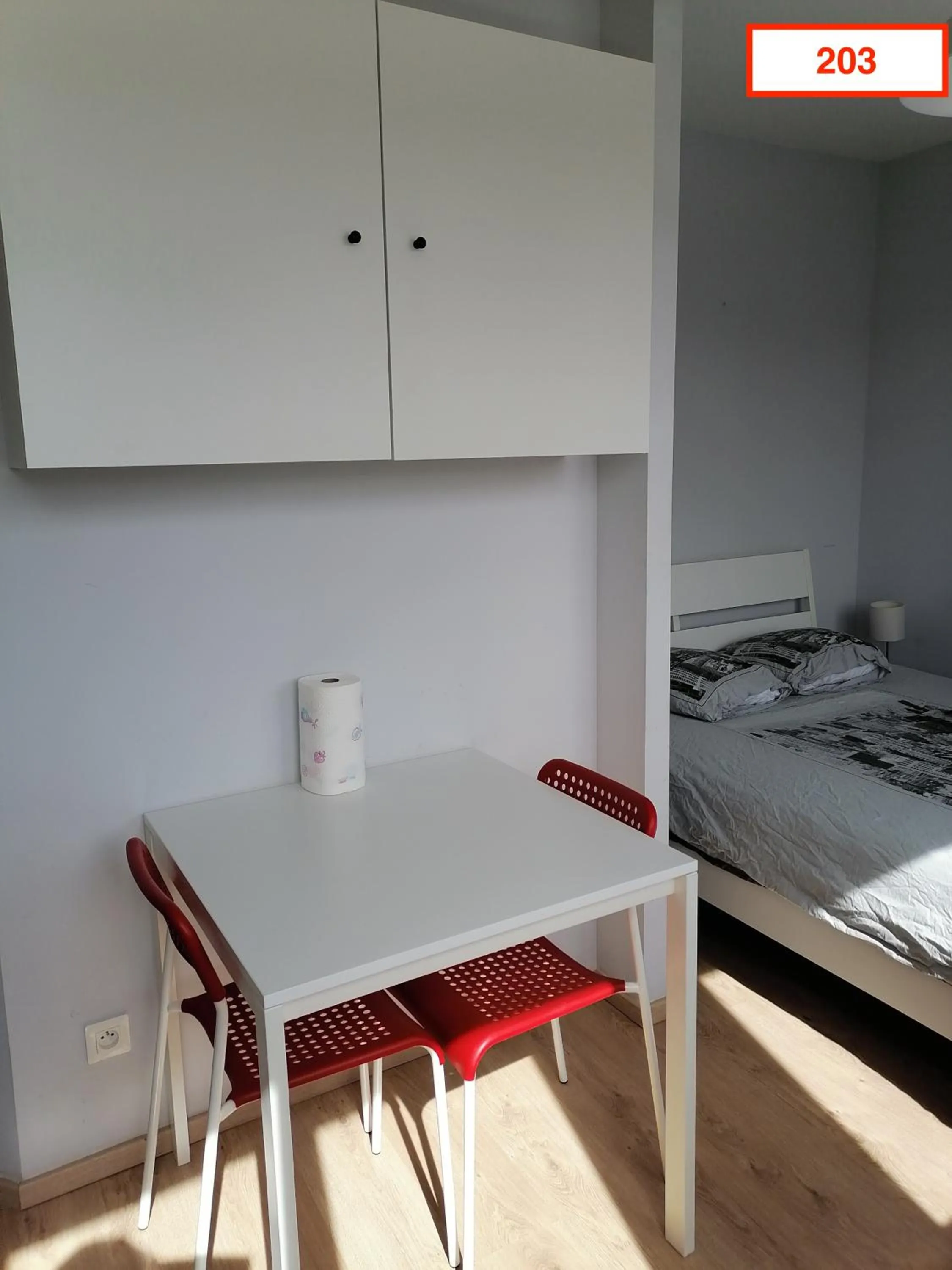 Bedroom, Bed in Immoappart