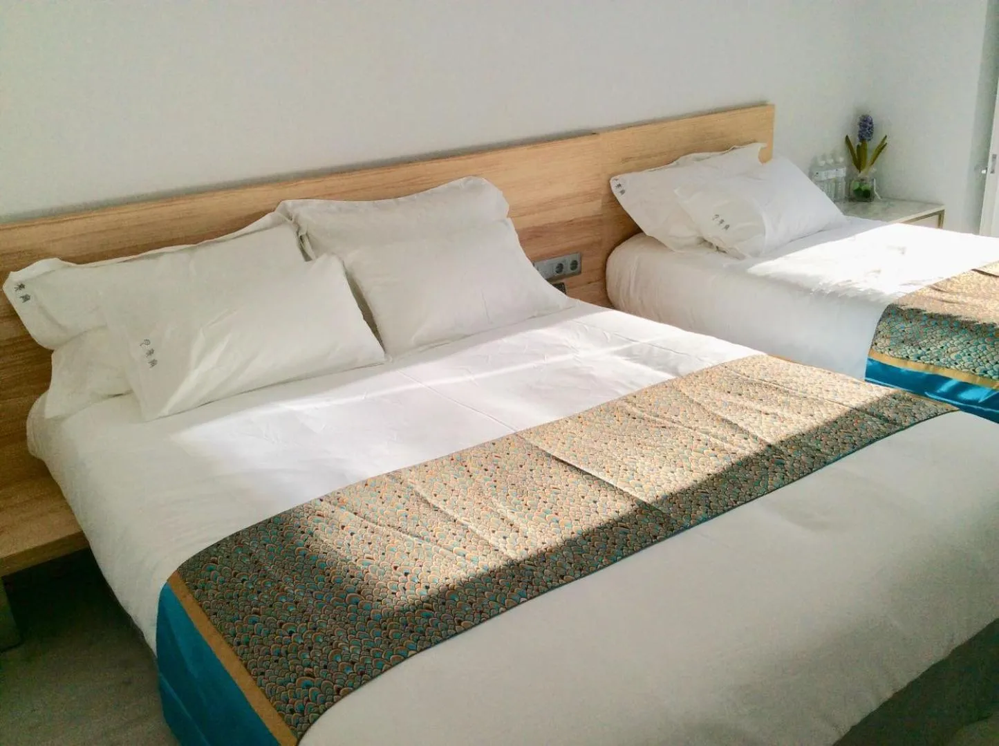 Bed in Hostal Palacio Luna