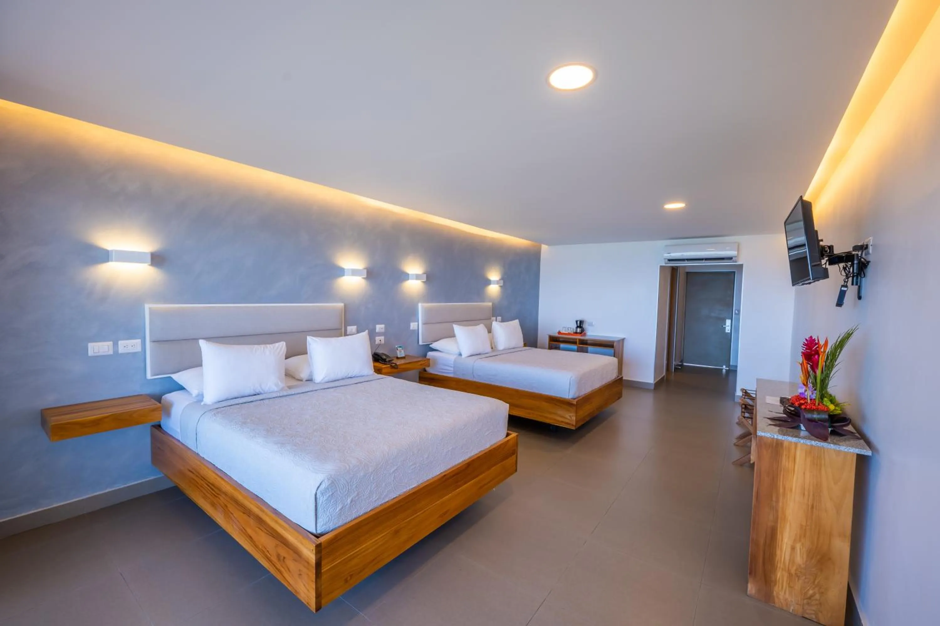 Bed in Hotel La Mariposa