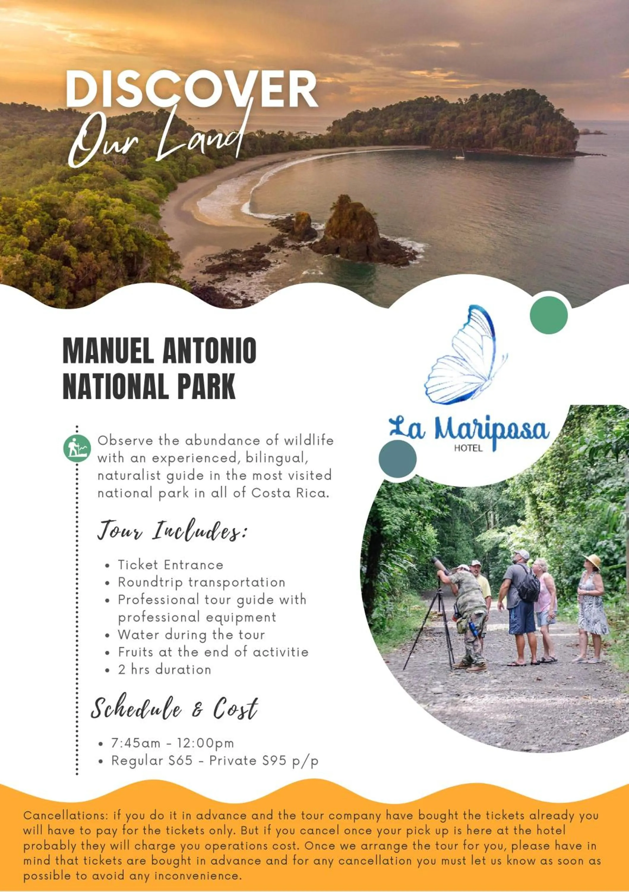 Activities in Hotel La Mariposa