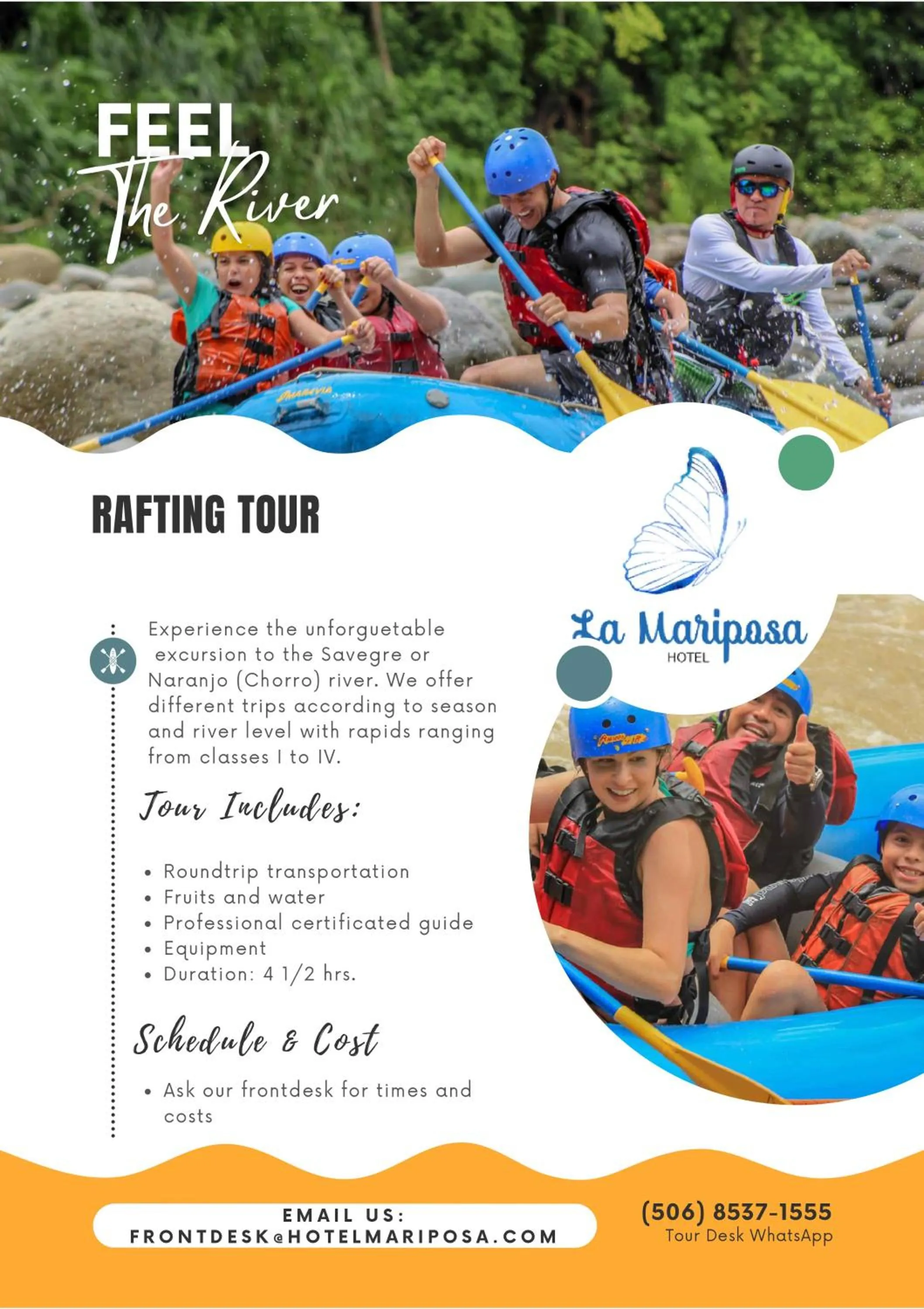 Activities in Hotel La Mariposa