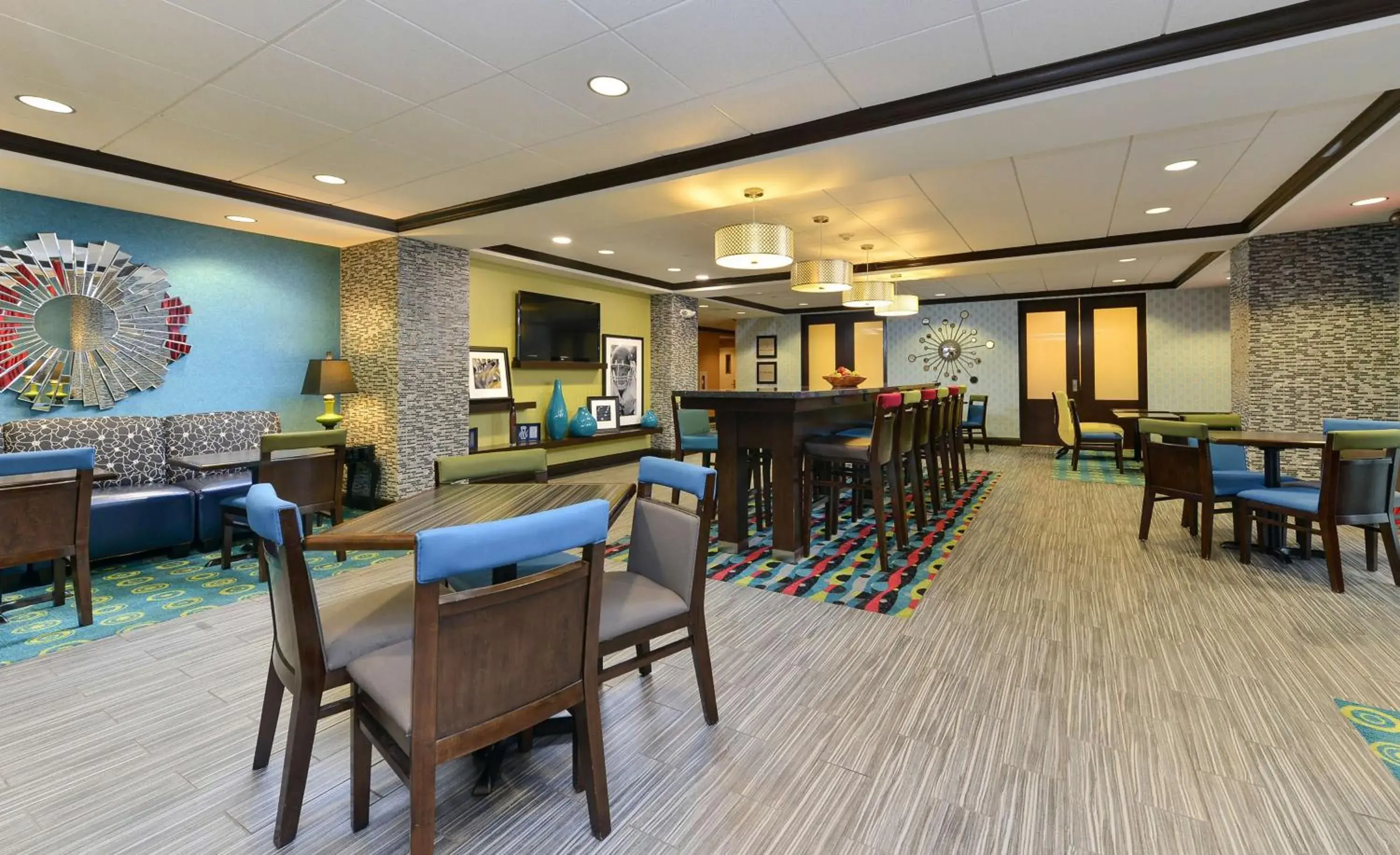 Lobby or reception in Hampton Inn Iowa City/University Area Lobby or reception in Hampton Inn Iowa City/University Area