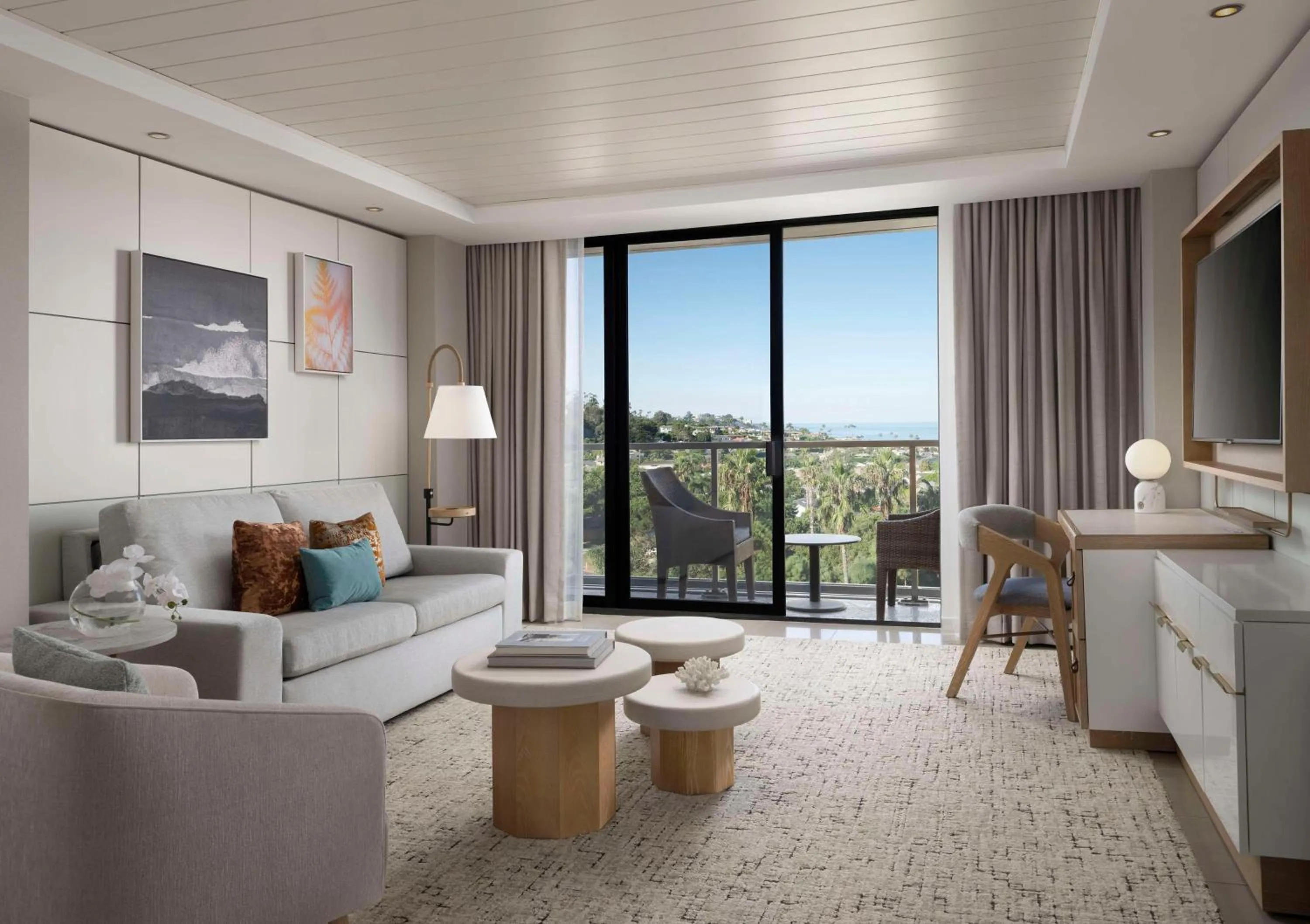 Living room in Hotel La Jolla, Curio Collection by Hilton