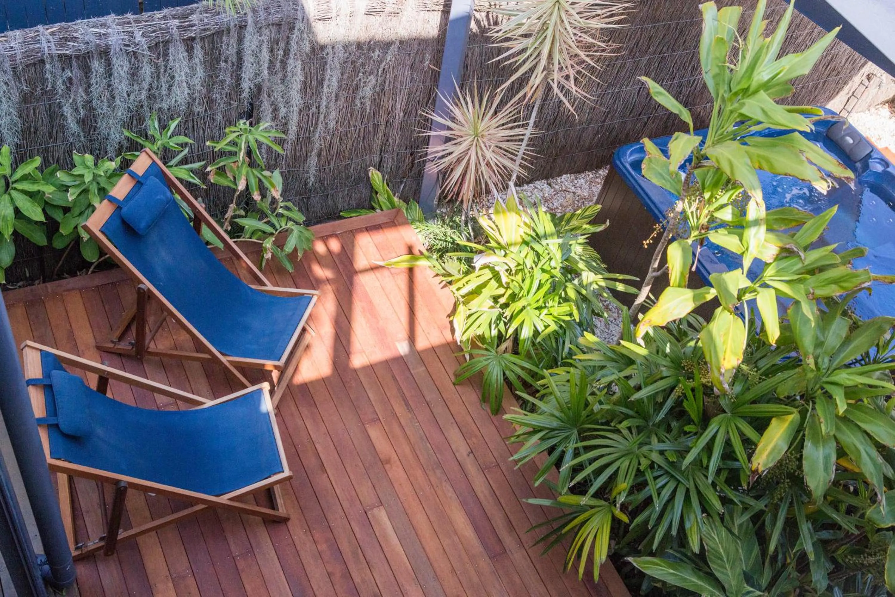 Garden view in Bayhaven Lodge