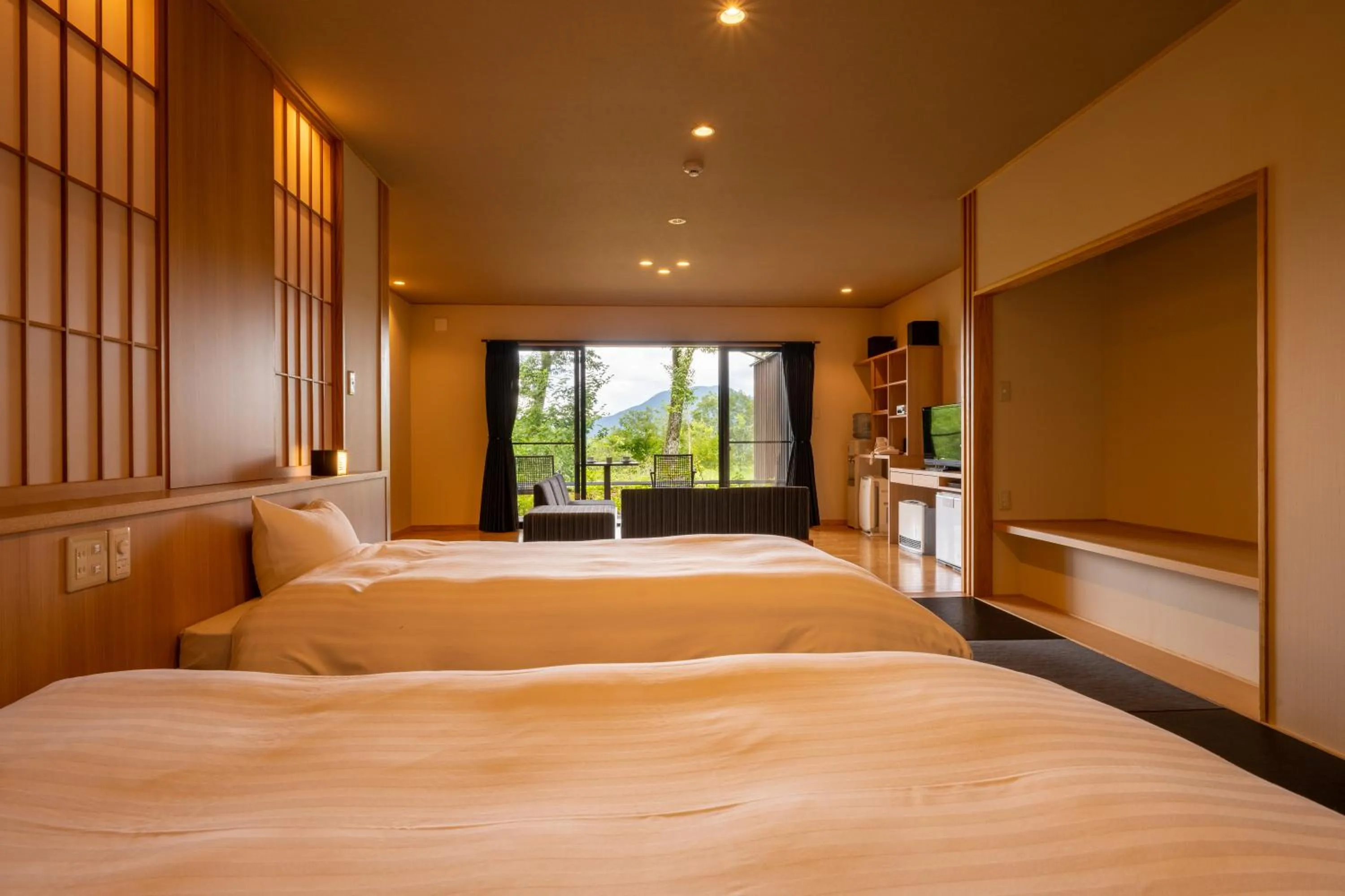 Bed in Kusayane no yado Ryunohige