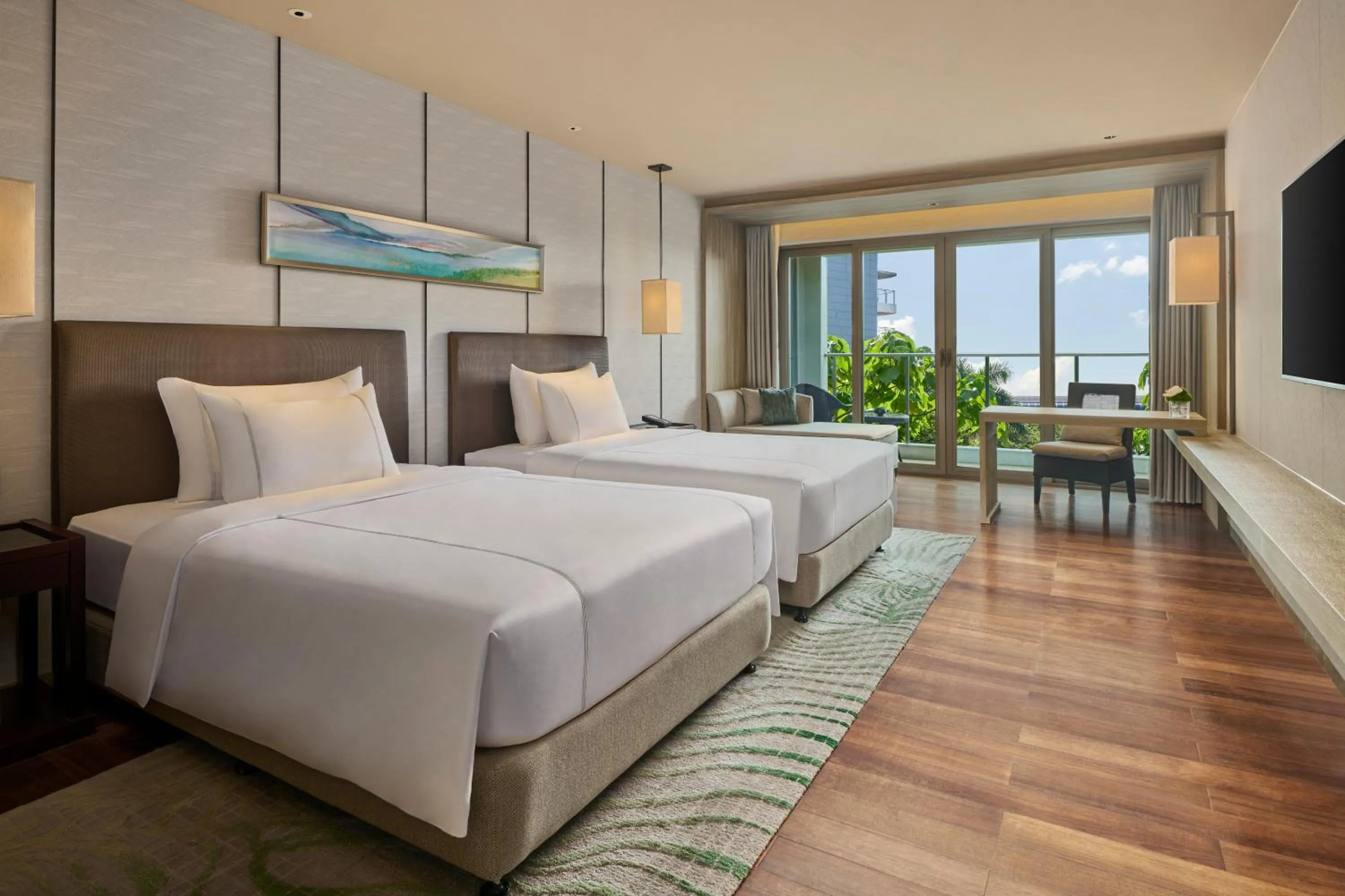 Bed in Shenzhen Dameisha Kingkey Palace Hotel