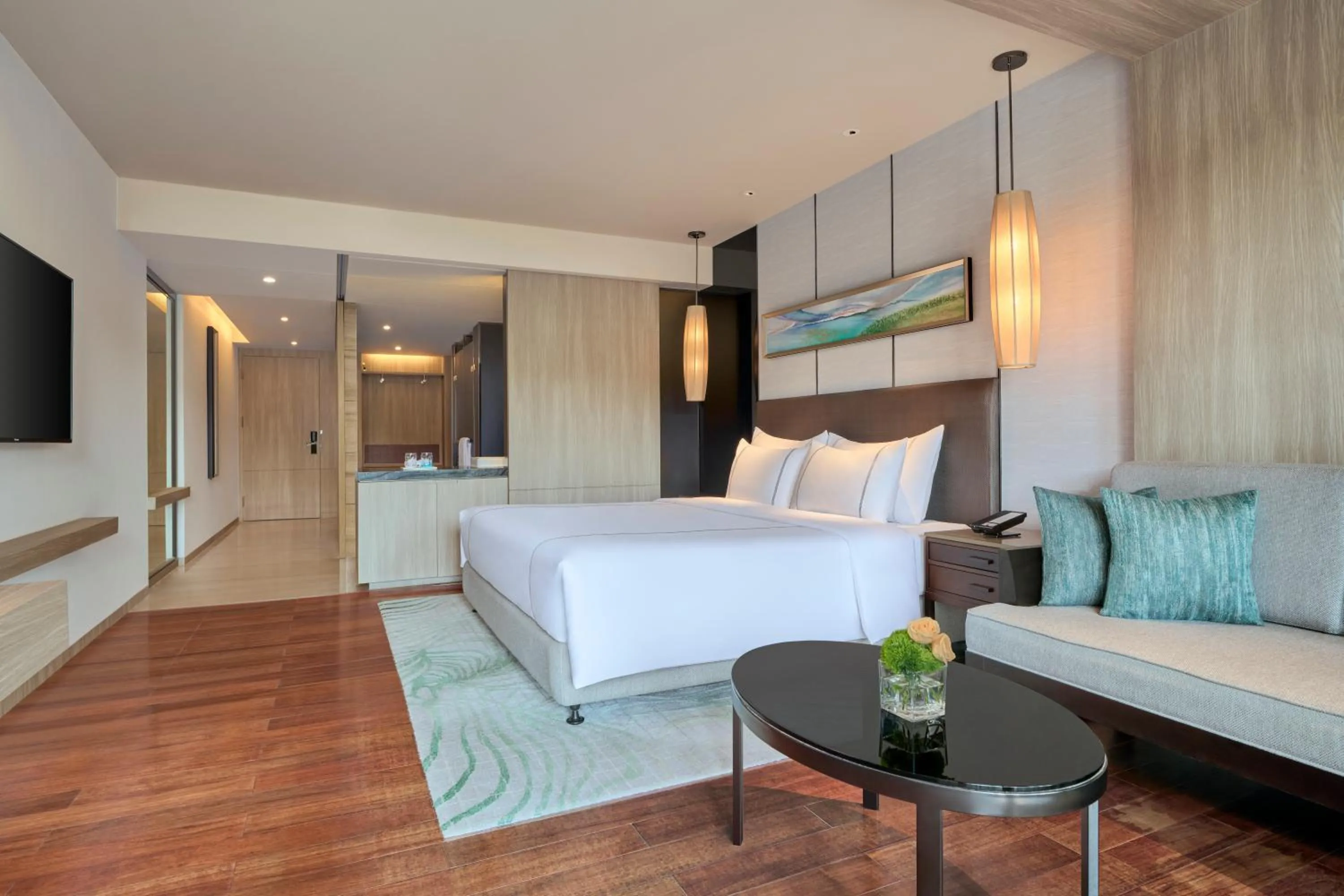 Bed in Shenzhen Dameisha Kingkey Palace Hotel