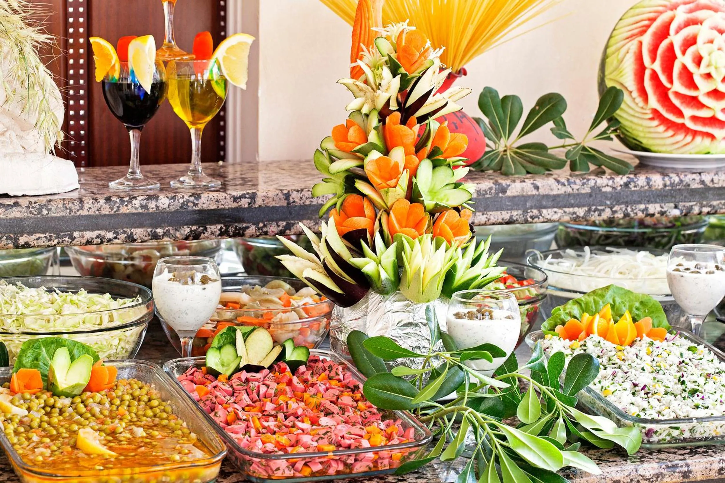 Buffet breakfast in Selen Hotel