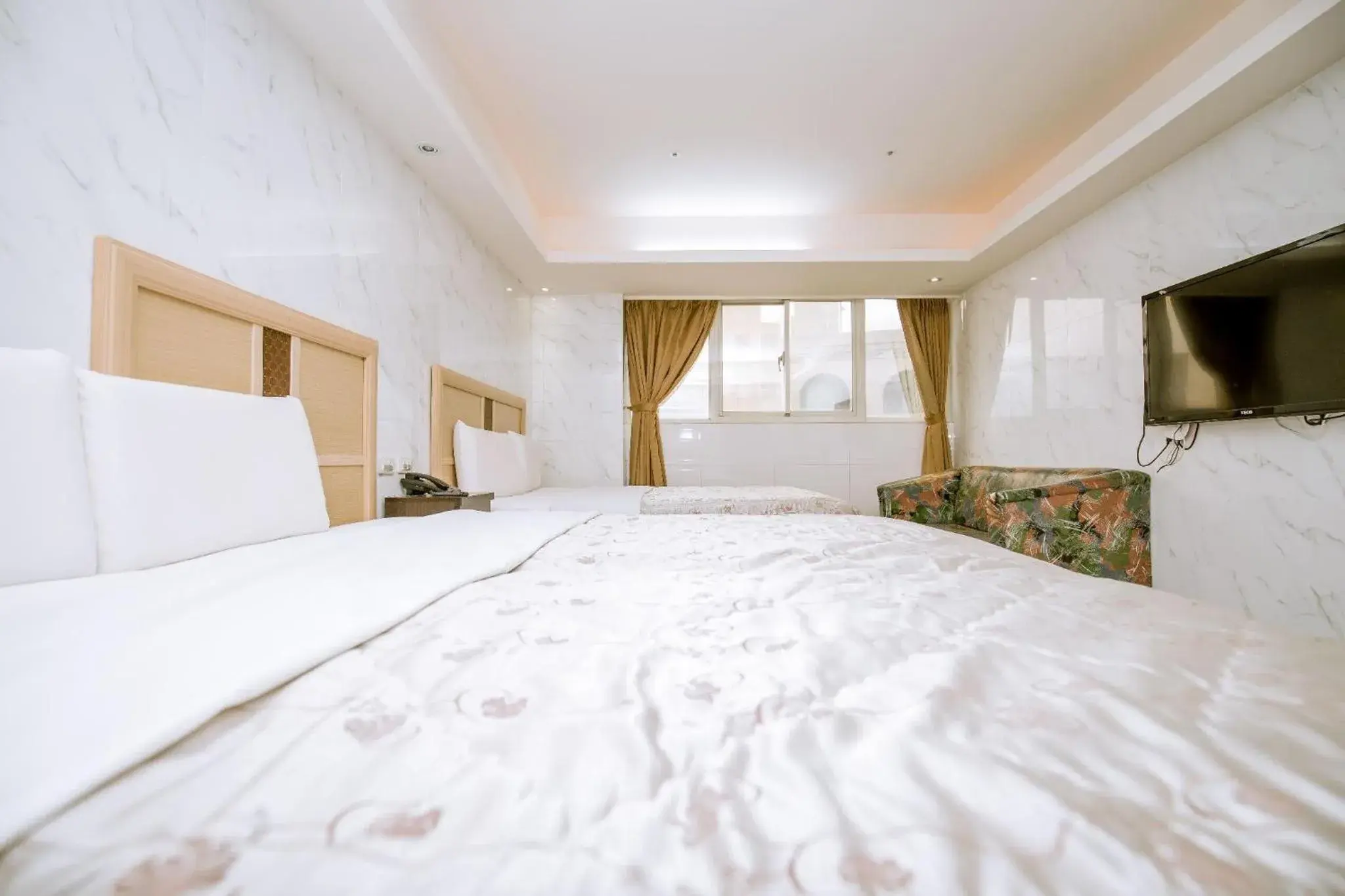 Bed in Guide Hotel Taoyuan Fuxing Bed in Guide Hotel Taoyuan Fuxing