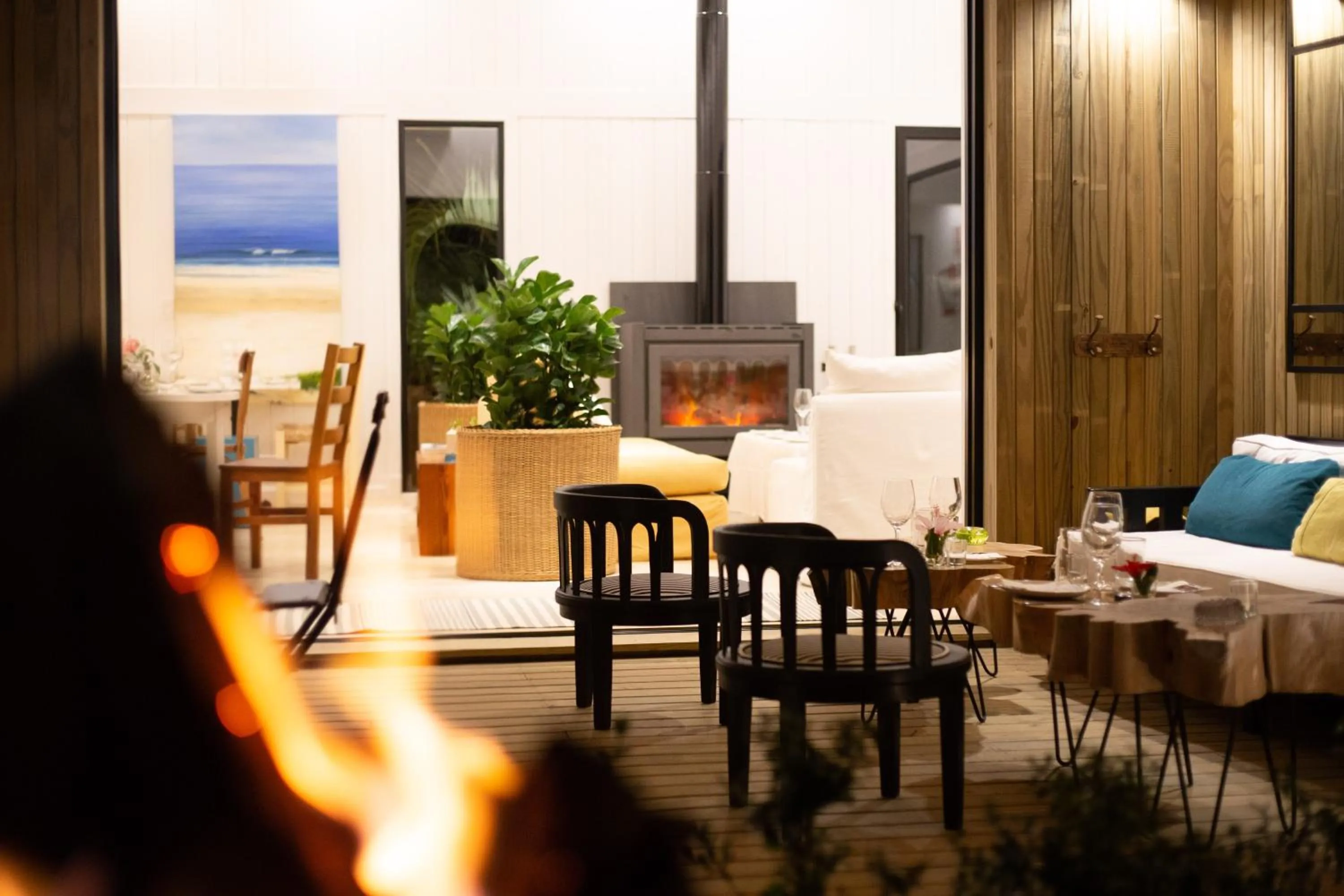 Seating area in Casa Flor