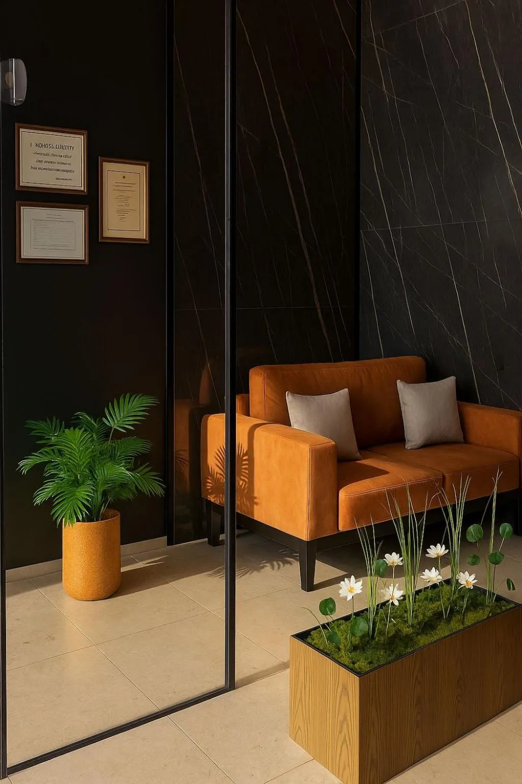 Lobby or reception in Inada Hotel Ksamil