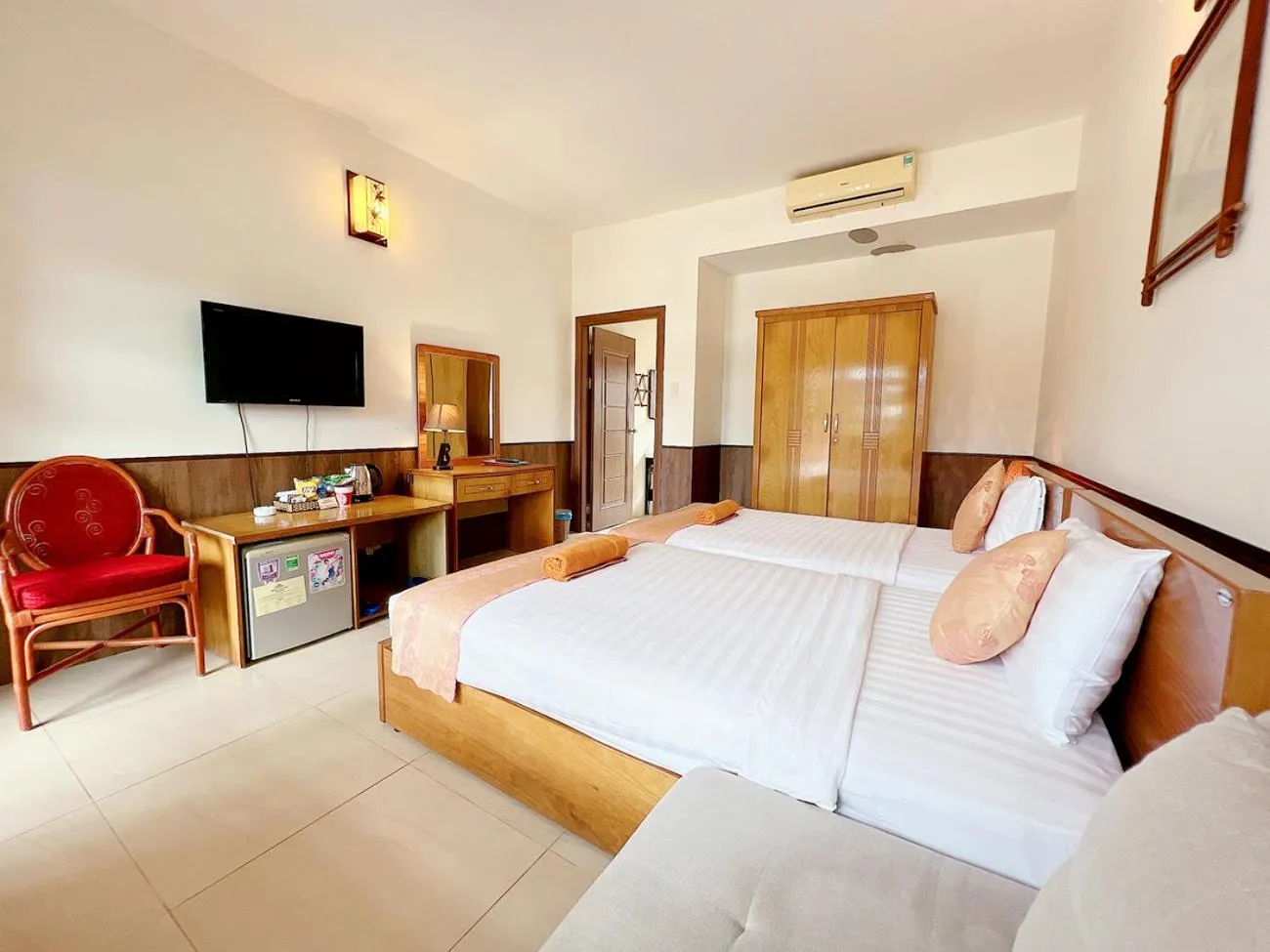 Bed in Little Muine Cottages Resort