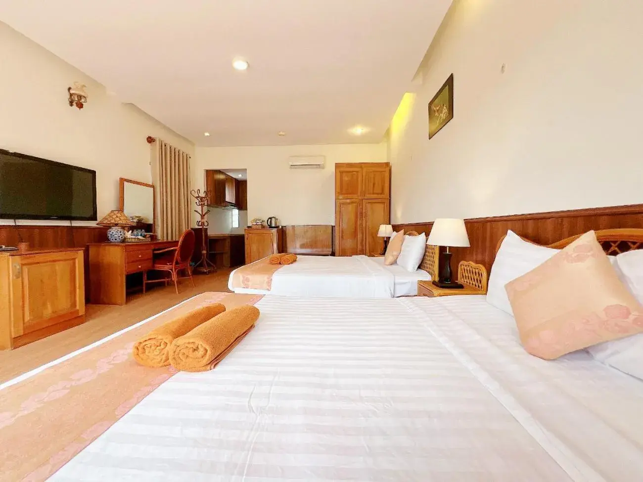 Bed in Little Muine Cottages Resort Bed in Little Muine Cottages Resort